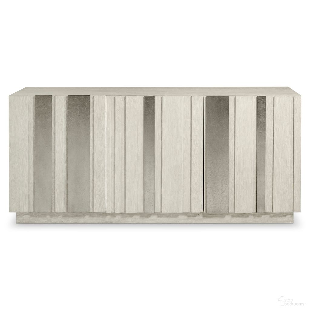 The appearance of Tempo Buffet In Beige designed by Bernhardt in the transitional interior design. This beige piece of furniture was selected by 1StopBedrooms from Tempo Collection to add a touch of cosiness and style into your home. Sku: 346132. Material: Wood.