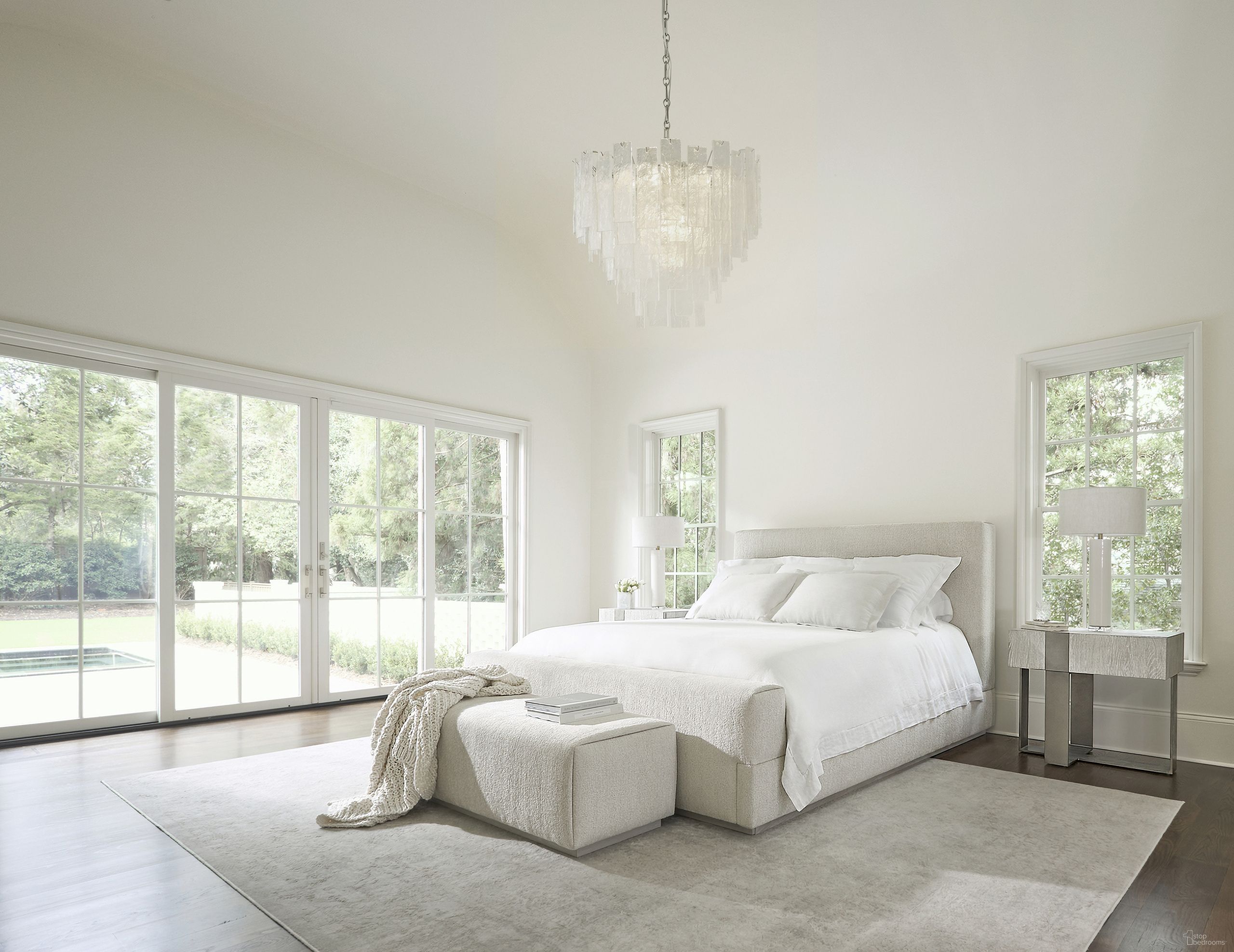 The appearance of Tempo Panel Bedroom Set In Beige designed by Bernhardt in the modern / contemporary interior design. This beige piece of furniture was selected by 1StopBedrooms from Tempo Collection to add a touch of cosiness and style into your home. Sku: 346FR01;346H01;346234. Material: Fabric. Bed Size: California King.