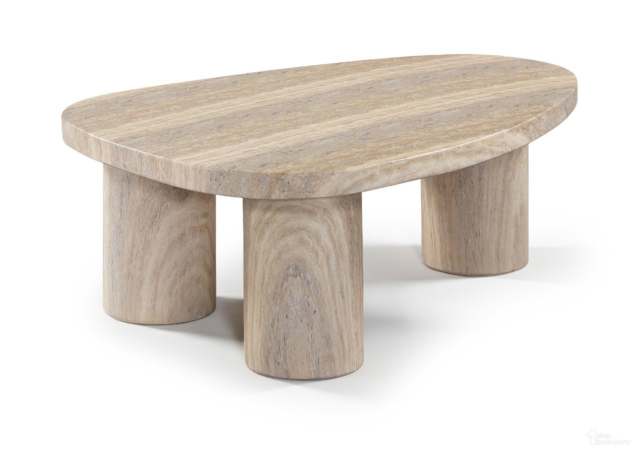 The appearance of Teramo Concrete Indoor and Outdoor Coffee Table In Travertine designed by Meridian in the modern / contemporary interior design. This travertine piece of furniture was selected by 1StopBedrooms from Teramo Collection to add a touch of cosiness and style into your home. Sku: 99090Travertine-CT13 Box 1/2 (Top);99090Travertine-CT13 Box 2/2 (Base). Material: Concrete.