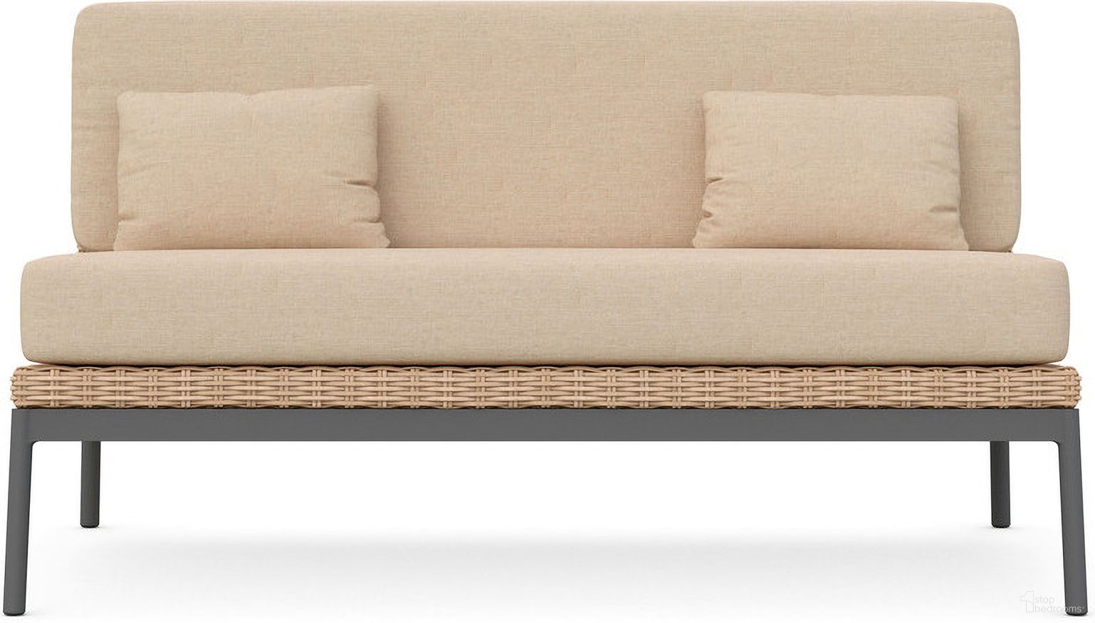 The appearance of Terra 2 Seat Sofa with Cushion In Ginger and Natural designed by Azzurro Living in the transitional interior design. This ginger/natural piece of furniture was selected by 1StopBedrooms from Terra Collection to add a touch of cosiness and style into your home. Sku: TER-W03S2-P26. Material: Aluminum.