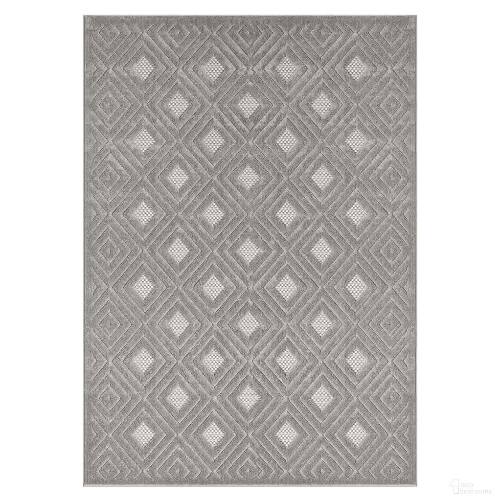 Terra 5' x 7' Lincoln Diamond Indoor/Outdoor Area Rug In Gray