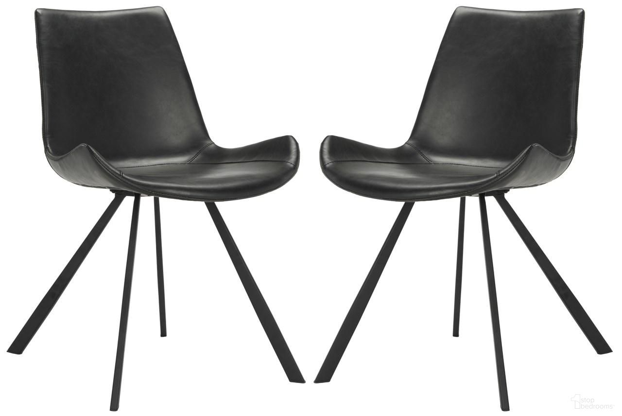 The appearance of Terra Black Midcentury Modern Dining Chair Set of 2 designed by Safavieh in the modern / contemporary interior design. This black piece of furniture was selected by 1StopBedrooms from Terra Collection to add a touch of cosiness and style into your home. Sku: ACH7004A-SET2. Material: Iron.