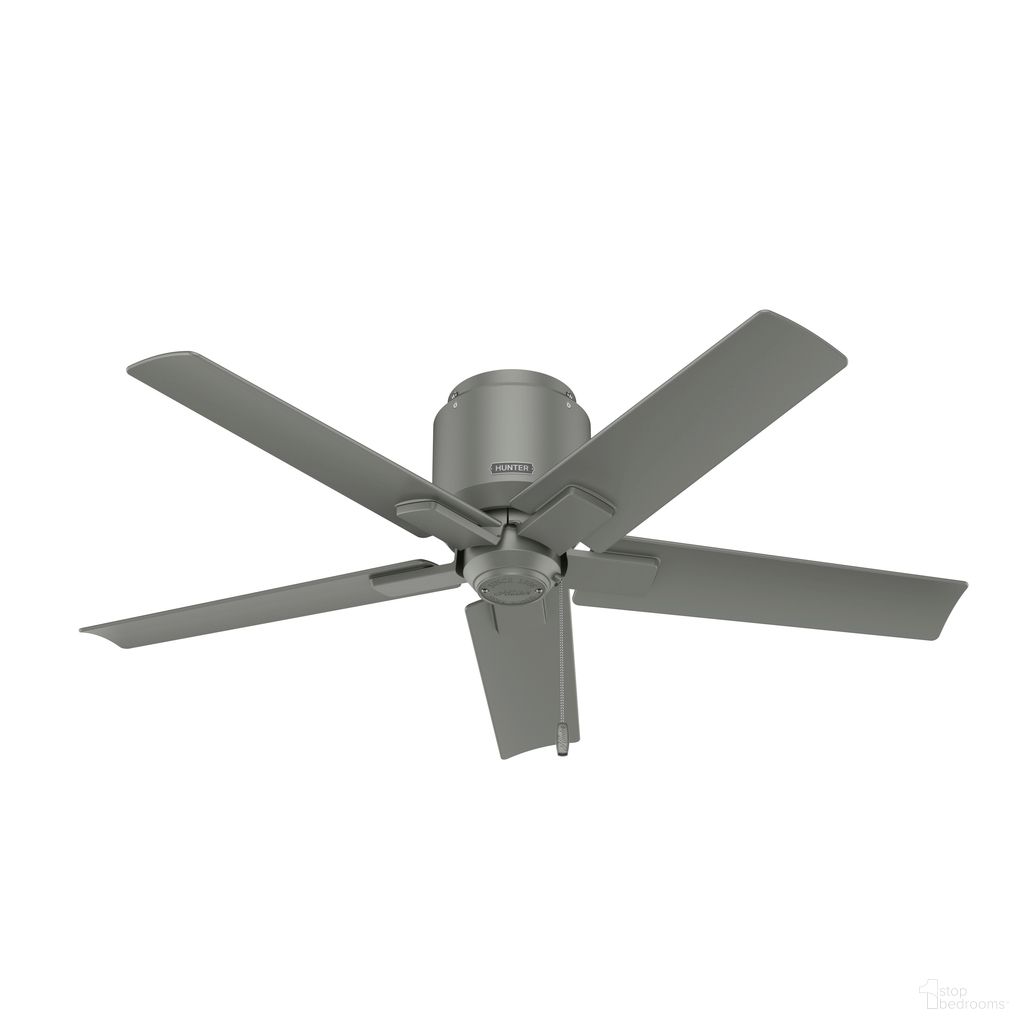 Terrace Cove 44 Inch Low Profile Damp Rated Ceiling Fan and Pull Chain In Matte Silver