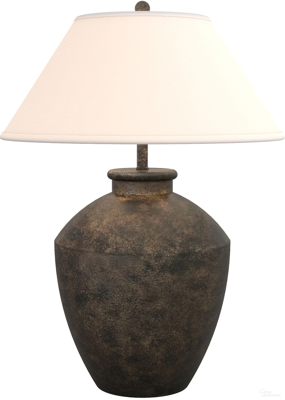 Terracotta 30.5 Inch Resin Table Lamp In Black