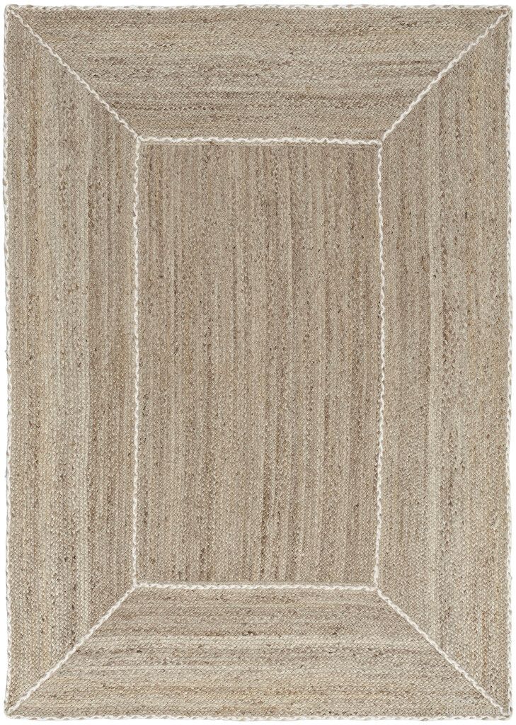 Terrazzo Jute Farmhouse 6' x 9' Indoor Rug In Natural and Grey