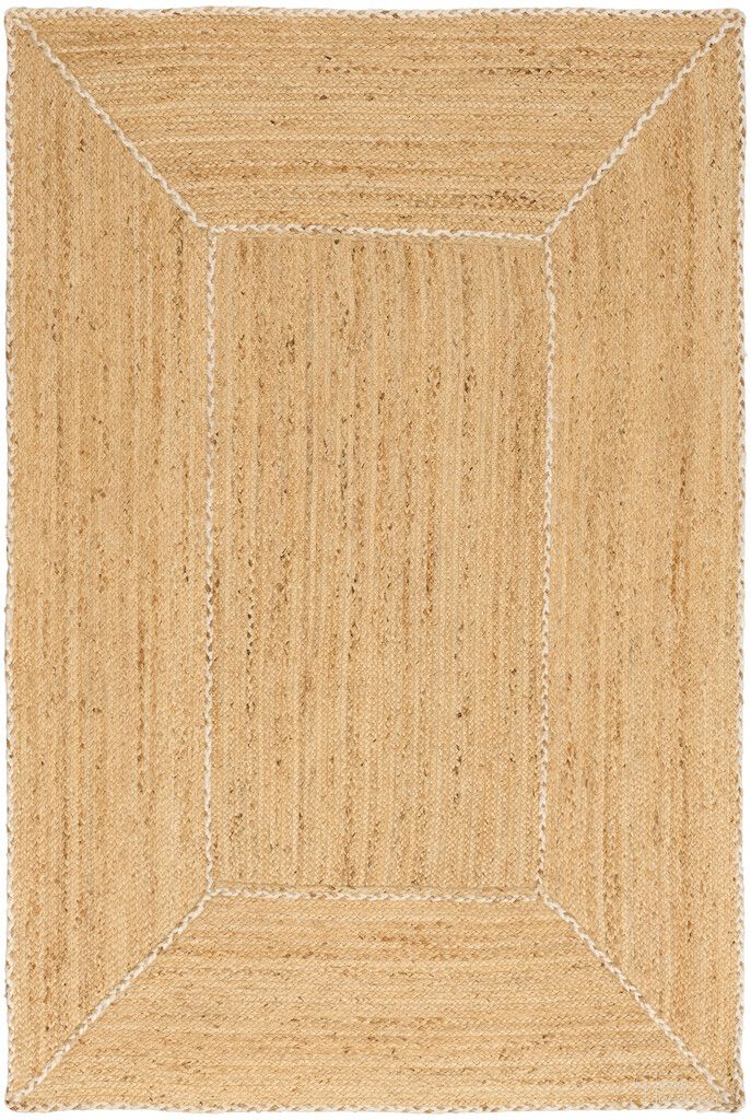 Terrazzo Jute Farmhouse 6' x 9' Indoor Rug In Natural