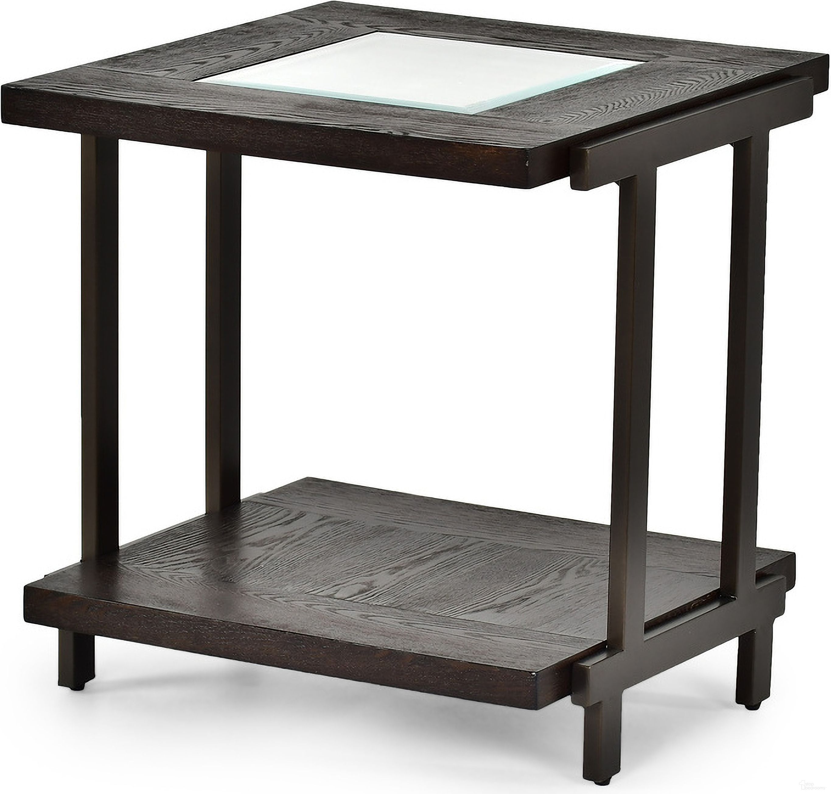 The appearance of Terrell End Table designed by Steve Silver in the modern / contemporary interior design. This brown piece of furniture  was selected by 1StopBedrooms from Terrell Collection to add a touch of cosiness and style into your home. Sku: TE300E. Material: Wood.
