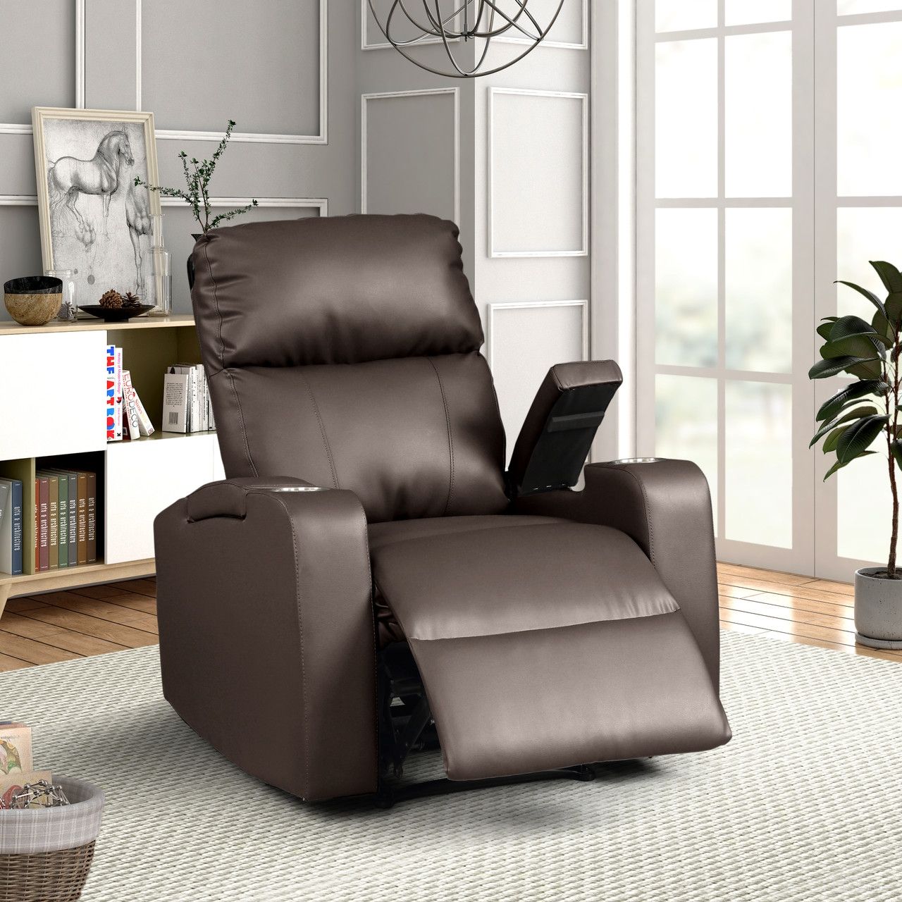 The appearance of Terry Modern Power Recliner Chair In Espresso designed by AC Pacific in the modern / contemporary interior design. This espresso piece of furniture was selected by 1StopBedrooms from to add a touch of cosiness and style into your home. Sku: TERRY-1663-ESPRESSO. Material: Metal.