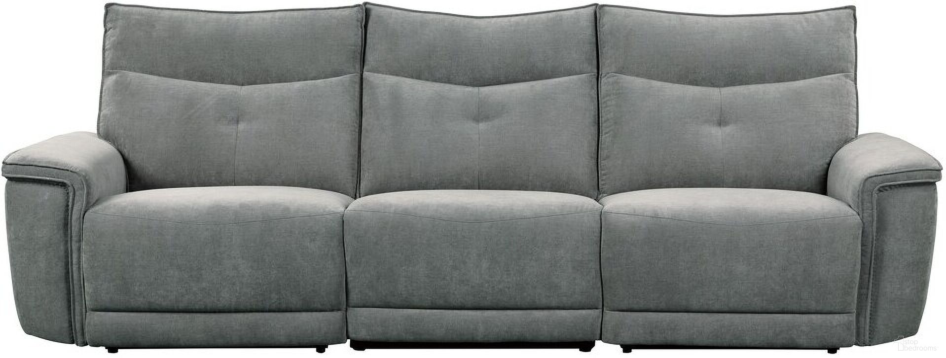 The appearance of Tesoro Power Double Reclining Sofa with Power Headrests and USB Ports In Gray designed by Homelegance in the modern / contemporary interior design. This gray piece of furniture was selected by 1StopBedrooms from Tesoro Collection to add a touch of cosiness and style into your home. Sku: 9509DG-LRPWH;9509DG-AC;9509DG-RRPWH. Material: Textured.