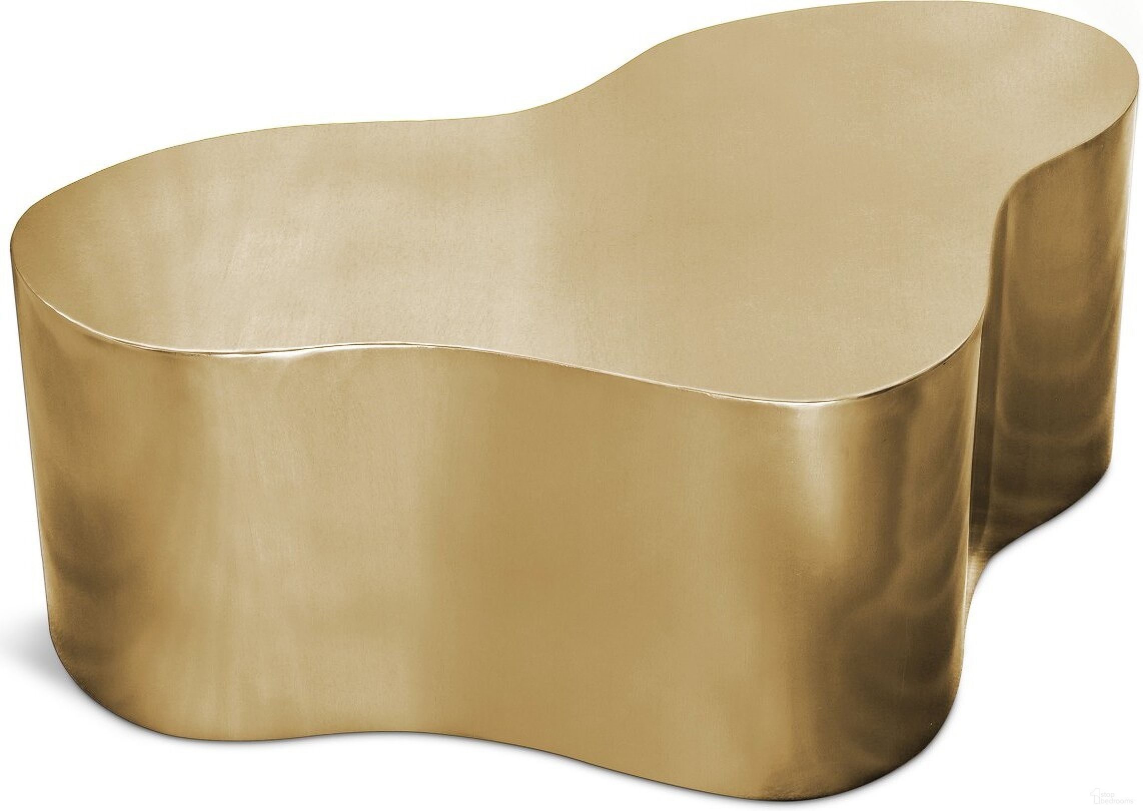 The appearance of Tevere Coffee Table In Gold designed by Meridian in the modern / contemporary interior design. This gold piece of furniture was selected by 1StopBedrooms from Tevere Collection to add a touch of cosiness and style into your home. Sku: 238Gold-C. Material: MDF.