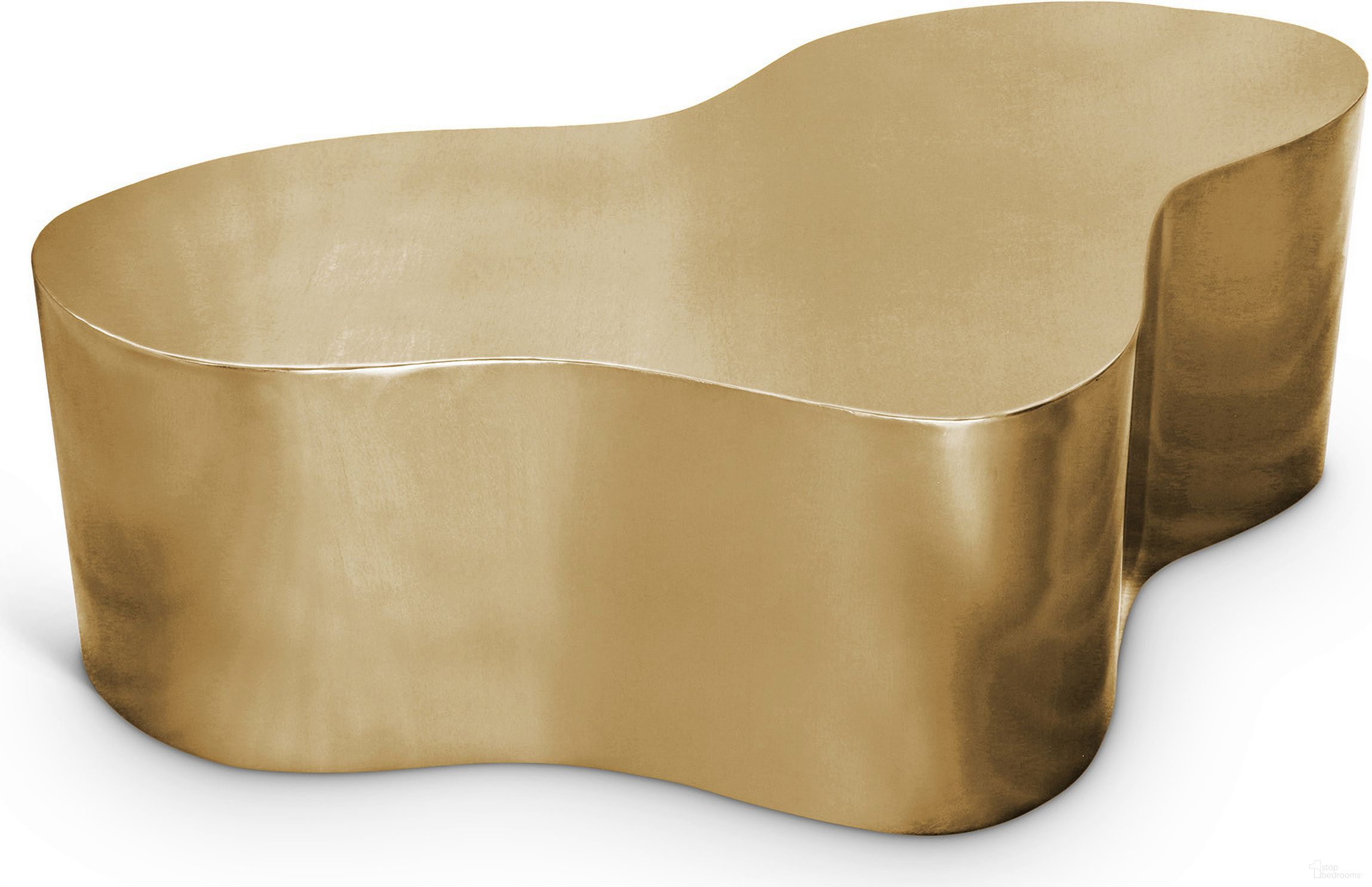 The appearance of Tevere Coffee Table In Gold designed by Meridian in the modern / contemporary interior design. This gold piece of furniture  was selected by 1StopBedrooms from Tevere Collection to add a touch of cosiness and style into your home. Sku: 246Gold-C. Material: Iron.