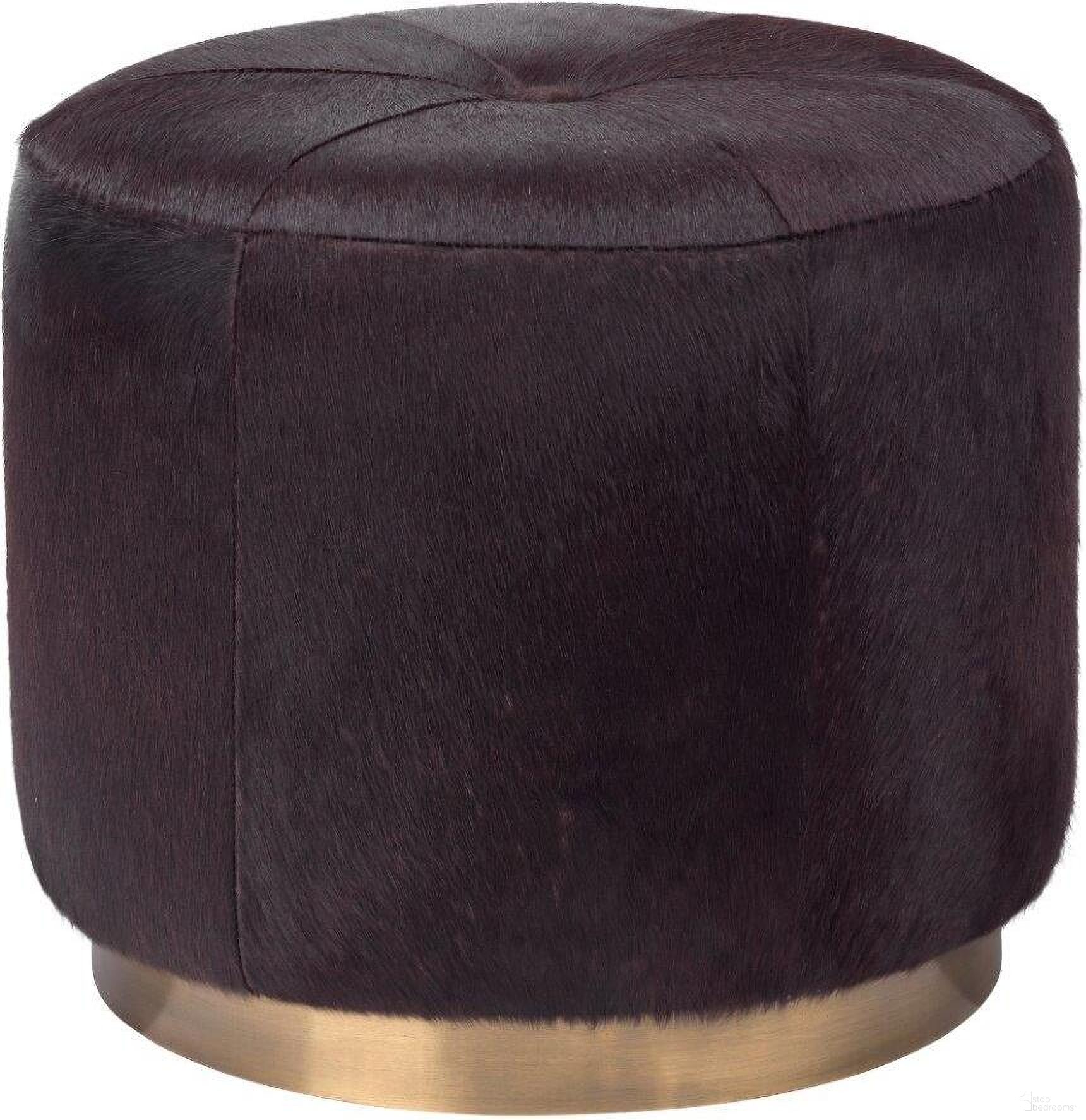 The appearance of Thackeray Round Pouf In Espresso designed by Jamie Young Company in the traditional interior design. This espresso piece of furniture was selected by 1StopBedrooms from Thackeray Collection to add a touch of cosiness and style into your home. Sku: 20THAC-SMES. Material: Steel.