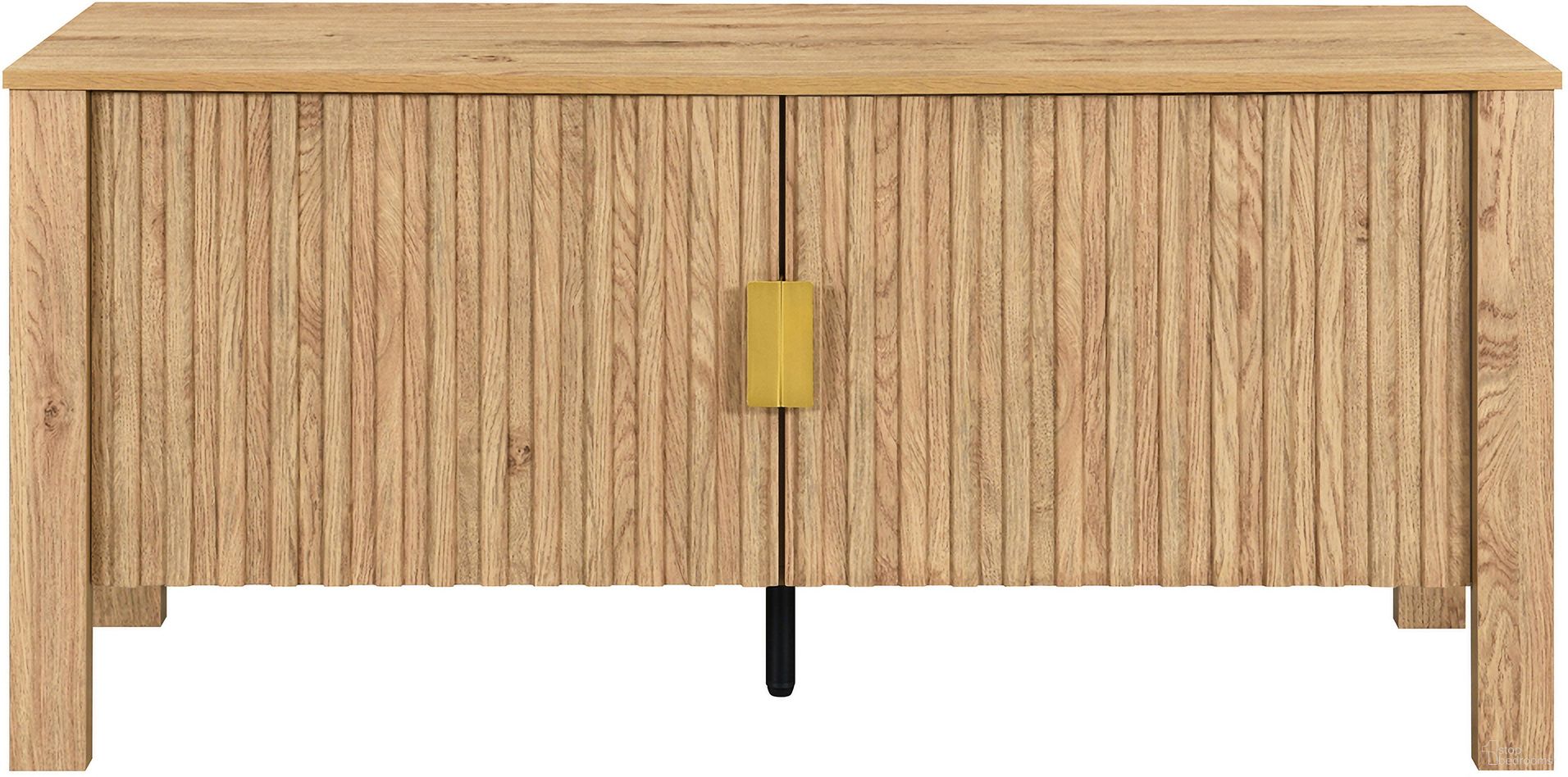 The appearance of Thayer 47 Inch Two Door TV Console In Natural designed by New Classic in the modern / contemporary interior design. This natural piece of furniture was selected by 1StopBedrooms from Thayer Collection to add a touch of cosiness and style into your home. Sku: T3591-40. Material: Wood.