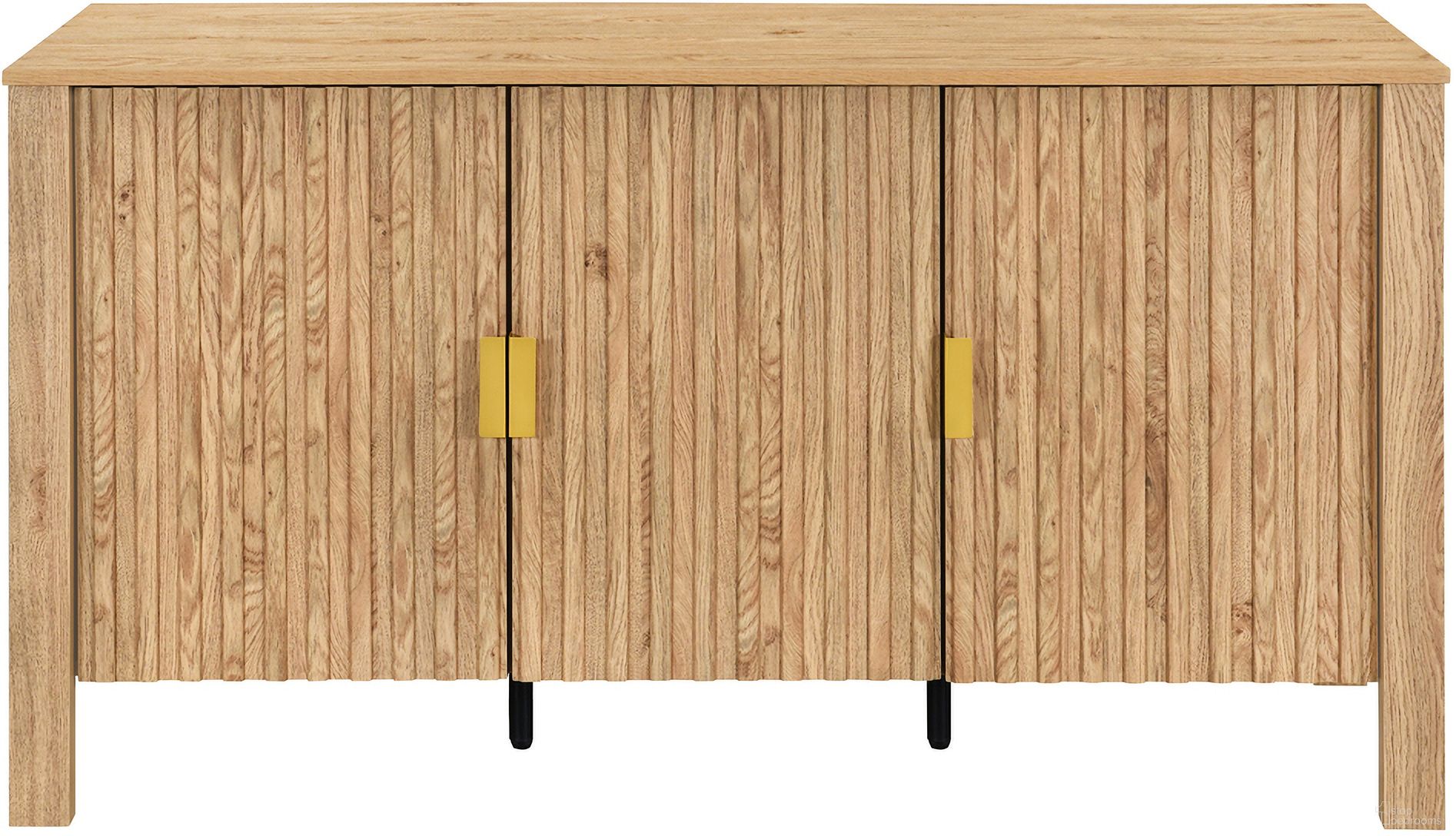 The appearance of Thayer 55 Inch Sideboard/TV Console In Natural designed by New Classic in the modern / contemporary interior design. This natural piece of furniture was selected by 1StopBedrooms from Thayer Collection to add a touch of cosiness and style into your home. Sku: T3591-42. Material: Wood.