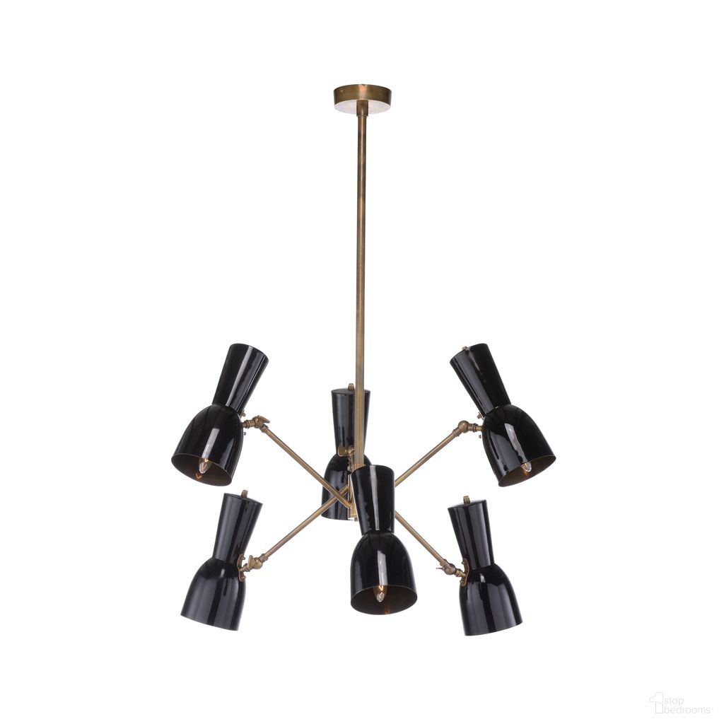 The appearance of Thayer Chandelier In Black designed by Wildwood in the modern / contemporary interior design. This black piece of furniture  was selected by 1StopBedrooms from Wildwood Collection to add a touch of cosiness and style into your home. Sku: 67432. Material: Steel.