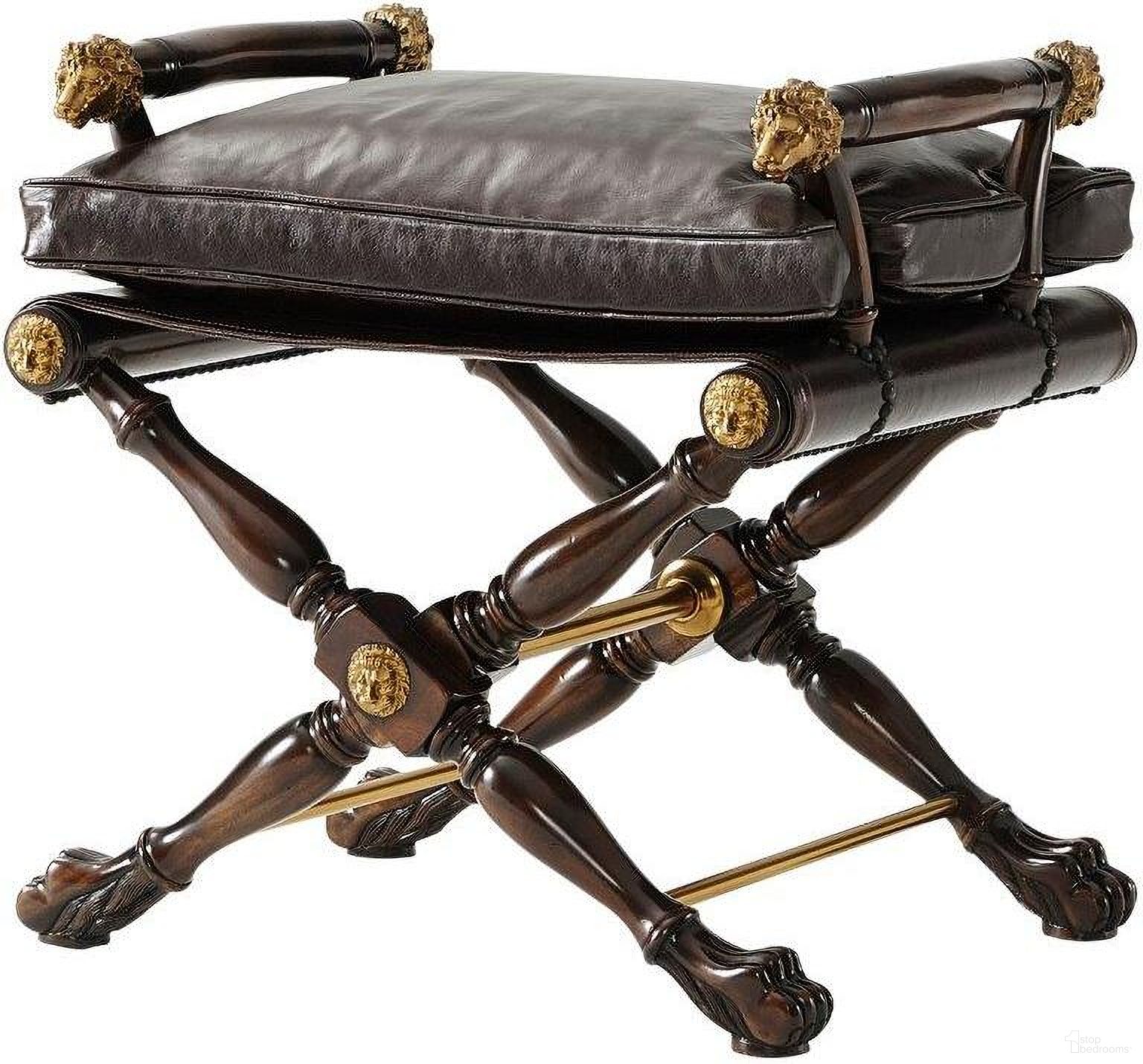 The appearance of The Directors Stool designed by Theodore Alexander in the traditional interior design. This  piece of furniture  was selected by 1StopBedrooms from Essential Collection to add a touch of cosiness and style into your home. Sku: 4400-180DC. Material: Wood.