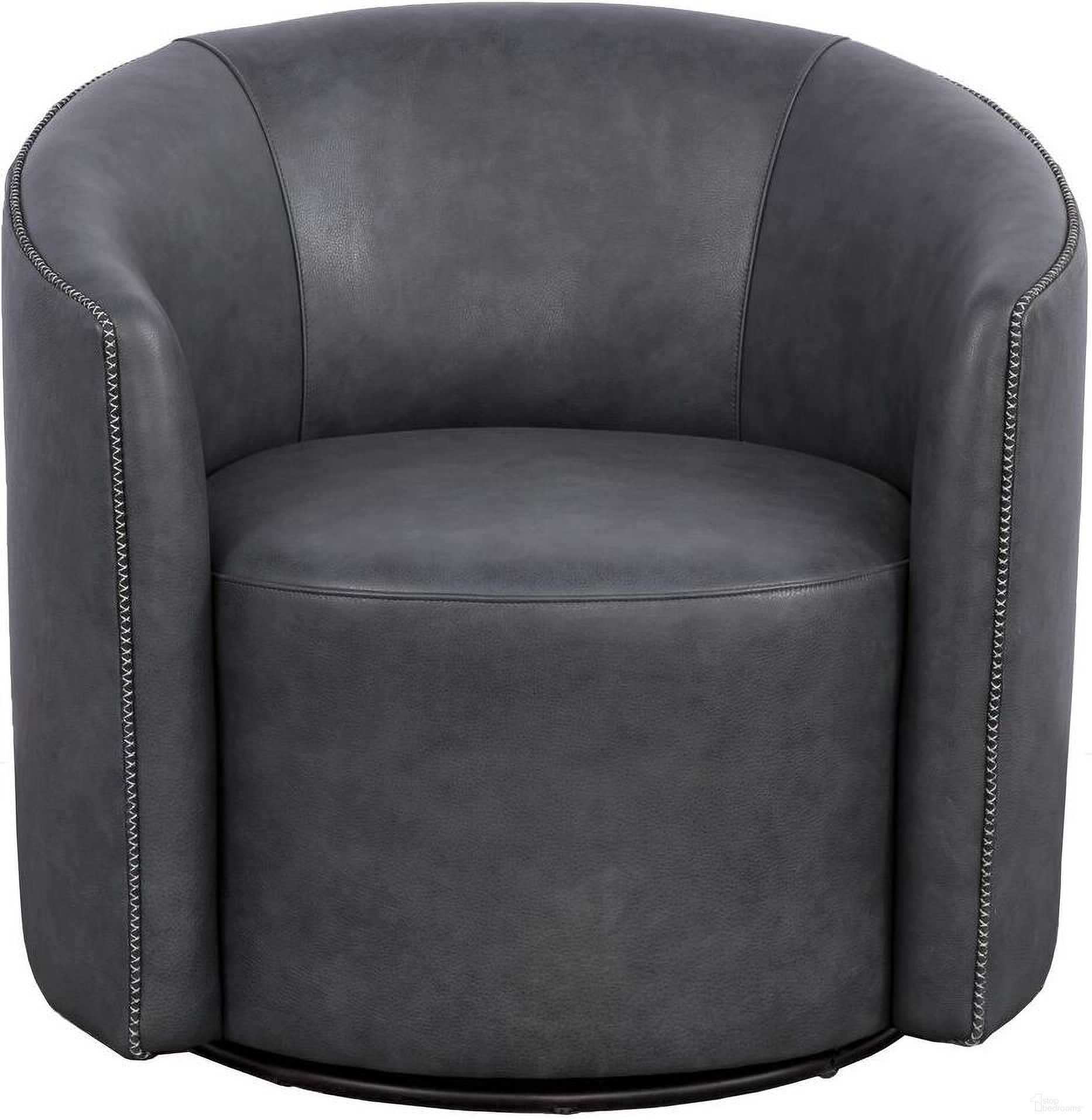 The appearance of The Leather Reserve Graham Swivel Chair In Night designed by Fairfield Chair in the modern / contemporary interior design. This night piece of furniture  was selected by 1StopBedrooms from The Leather Reserve Collection to add a touch of cosiness and style into your home. Sku: F051-31.
