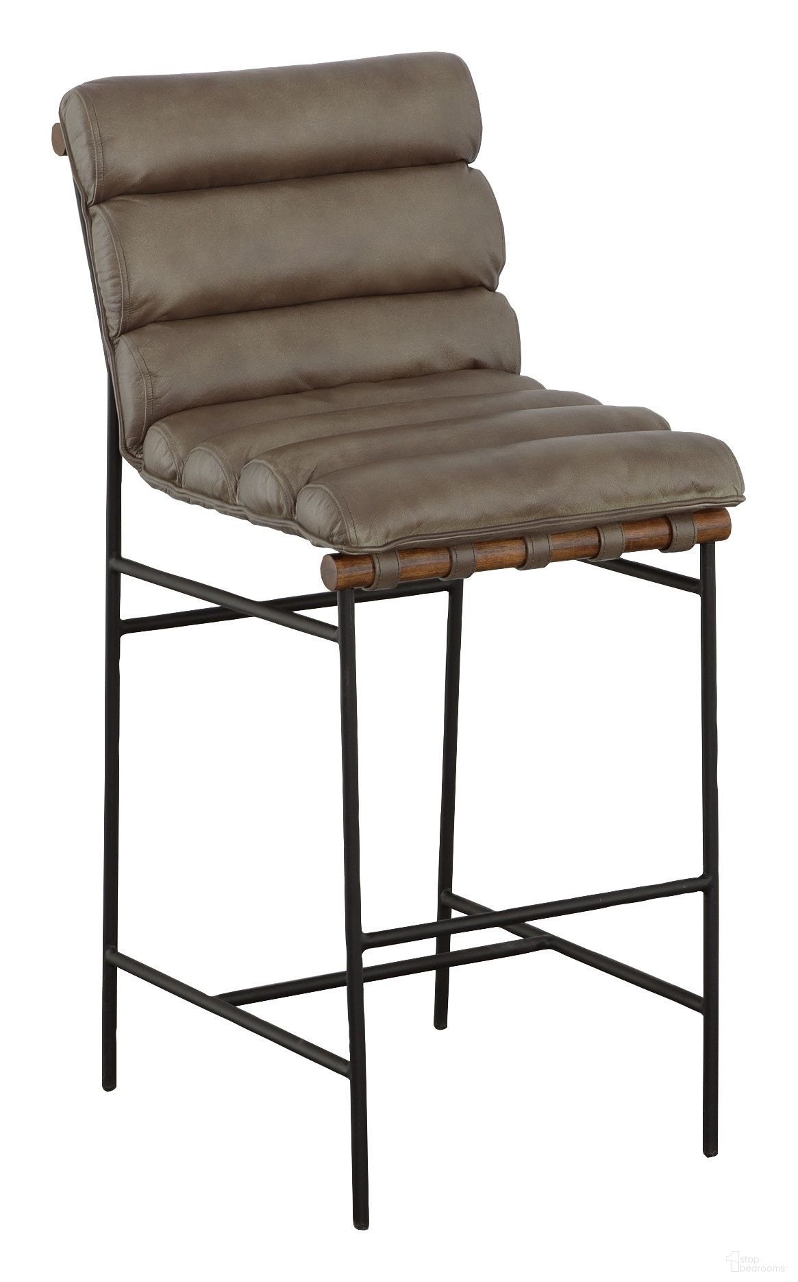 The appearance of The Leather Reserve Luca Counter Stool Set of 2 In Brown designed by Fairfield Chair in the modern / contemporary interior design. This brown piece of furniture was selected by 1StopBedrooms from The Leather Reserve Collection to add a touch of cosiness and style into your home. Sku: F002-C7-N. Material: Leather.