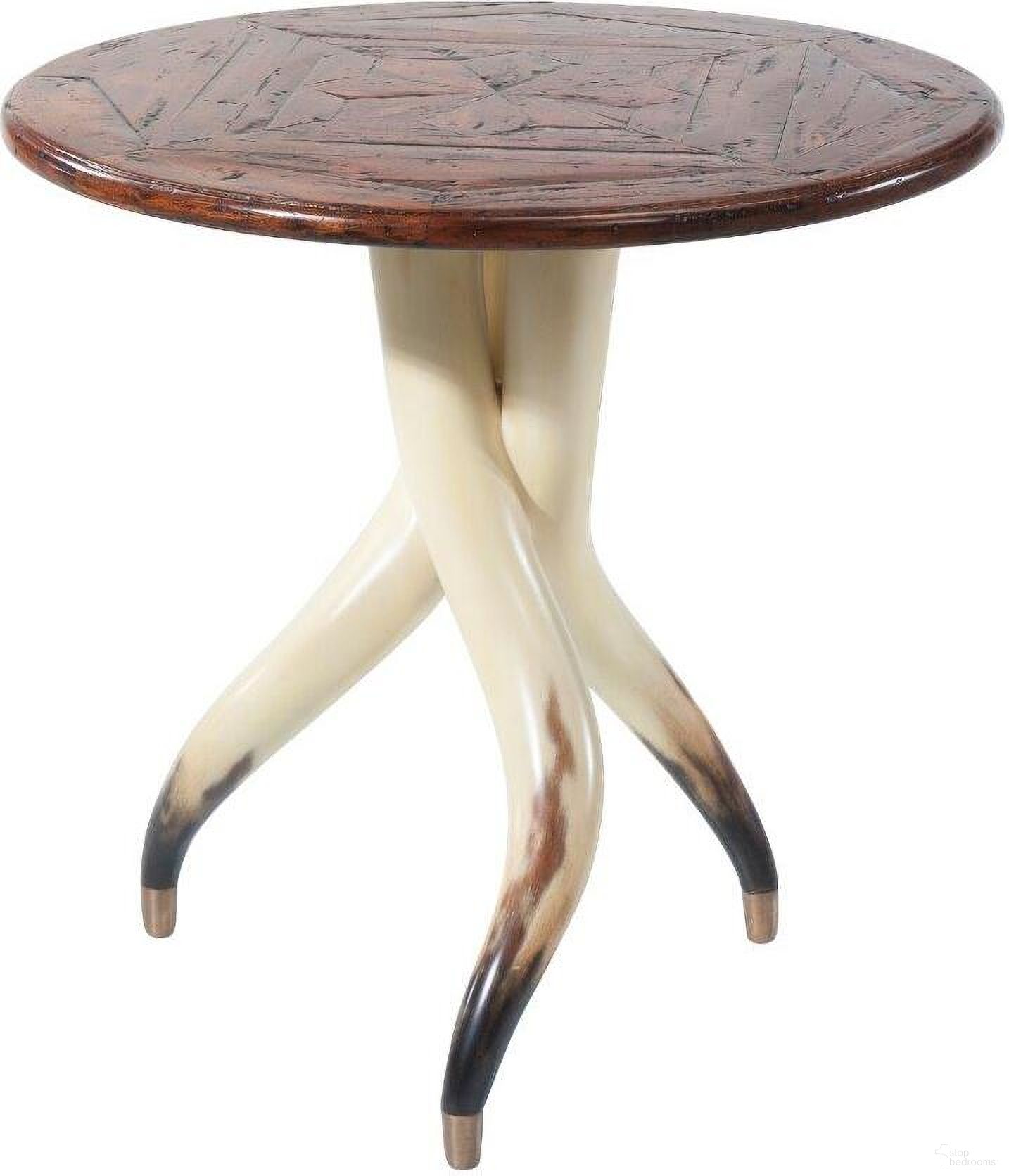 The appearance of The Longhorn Side Table designed by Theodore Alexander in the traditional interior design. This  piece of furniture  was selected by 1StopBedrooms from Castle Bromwich Collection to add a touch of cosiness and style into your home. Sku: CB50012. Material: Wood.