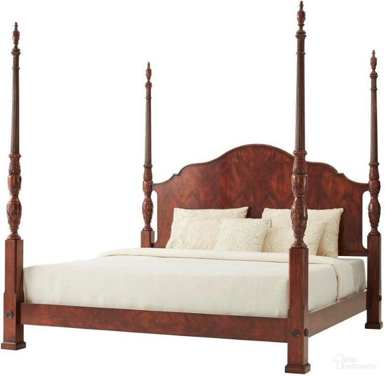 The appearance of The Middleton Rice US King Bed designed by Theodore Alexander in the traditional interior design. This  piece of furniture  was selected by 1StopBedrooms from Essential Collection to add a touch of cosiness and style into your home. Sku: 8305-065. Bed Type: Poster Bed. Material: Wood. Bed Size: King.