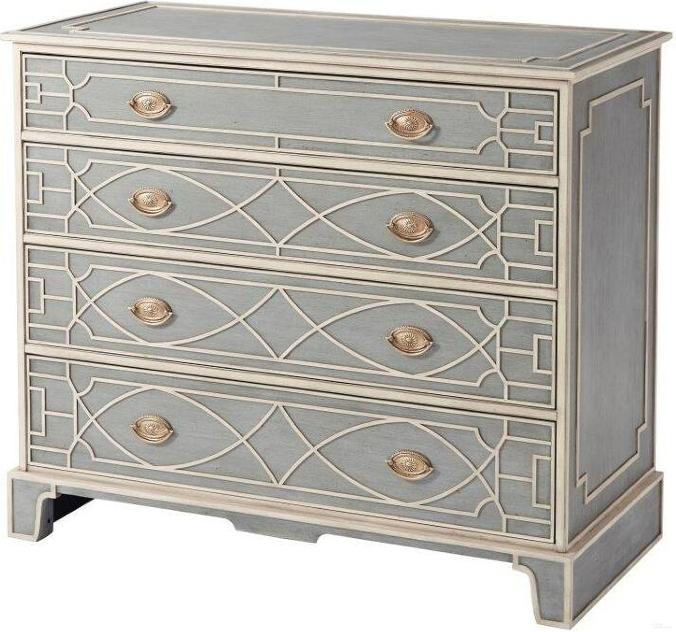 The appearance of The Morning Room Chest designed by Theodore Alexander in the transitional interior design. This  piece of furniture  was selected by 1StopBedrooms from Classic Yet Casual Collection to add a touch of cosiness and style into your home. Sku: 6002-215. Material: Stone.