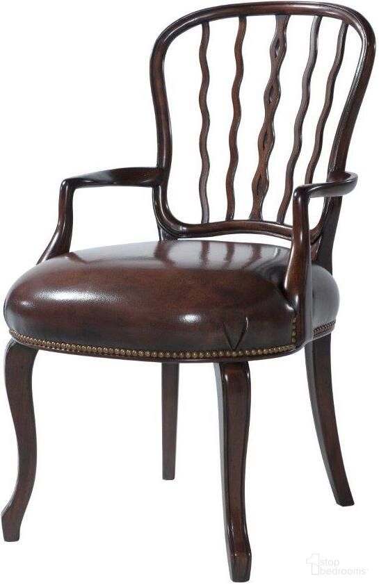 The appearance of The Seddon ArmChair Set Of 2 designed by Theodore Alexander in the traditional interior design. This brown piece of furniture  was selected by 1StopBedrooms from Althorp Living History Collection to add a touch of cosiness and style into your home. Sku: AL41043.2AJB. Material: Wood. Chair Type: Arm Chair.