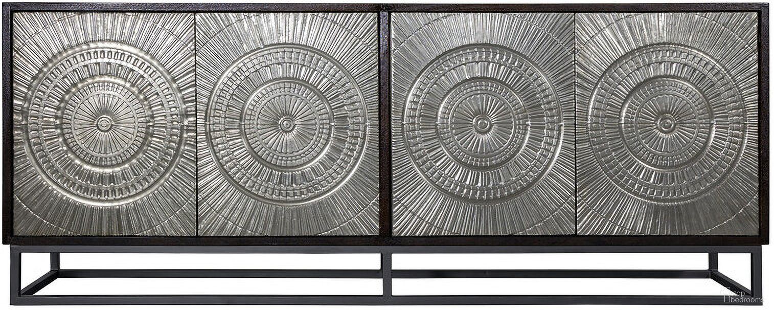 The appearance of Theia Large Cabinet In Dark Brown designed by Yosemite Home Decor in the traditional interior design. This dark brown piece of furniture  was selected by 1StopBedrooms from  to add a touch of cosiness and style into your home. Sku: 210137. Material: Wood.