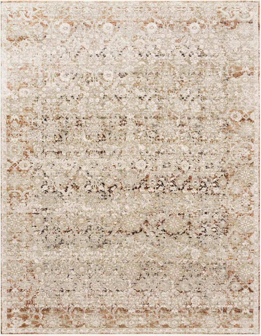 The appearance of Theia Natural/Rust Rug THEITHE-07NARU160S designed by Loloi Rugs in the traditional interior design. This natural and rust piece of furniture  was selected by 1StopBedrooms from Theia Collection to add a touch of cosiness and style into your home. Sku: THEITHE-07NARU160S. Material: Polyester.