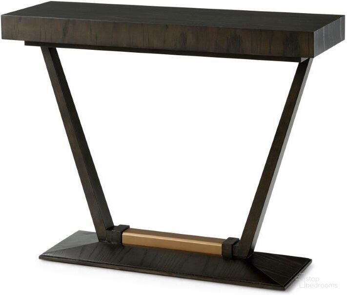 The appearance of Theirry Console Table designed by Theodore Alexander in the transitional interior design. This  piece of furniture  was selected by 1StopBedrooms from Avenue Montaigne Collection to add a touch of cosiness and style into your home. Sku: 5305-362. Material: Wood.
