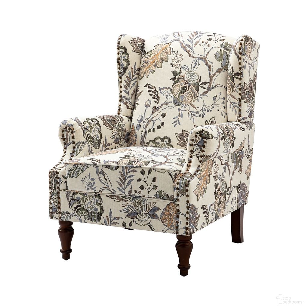 The appearance of Theodor Armchair In Green designed by Karat Home in the modern / contemporary interior design. This green piece of furniture was selected by 1StopBedrooms from Theodor Collection to add a touch of cosiness and style into your home. Sku: CHS0799-GRN. Material: Print Linen Look Fabric.