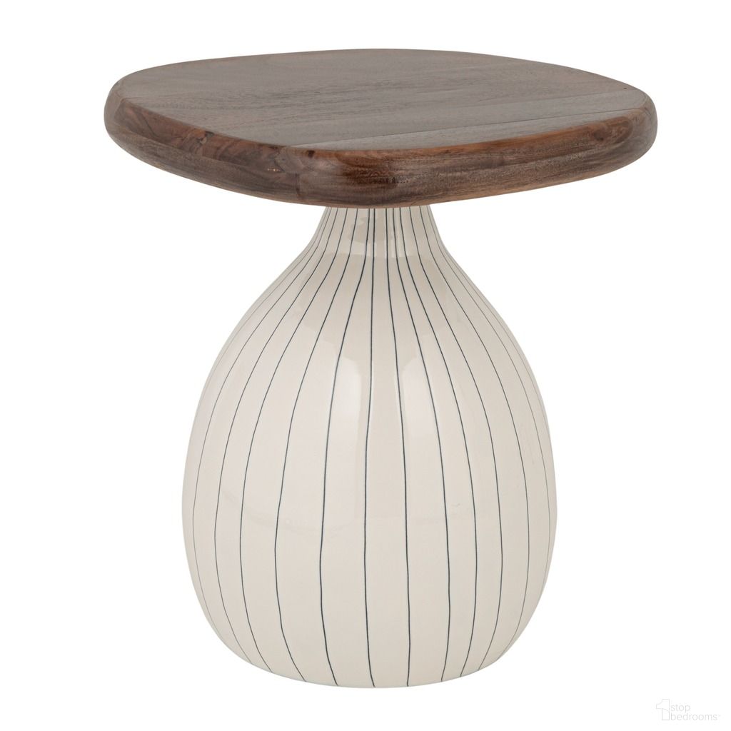 The appearance of Theodora Organic-Shaped Acacia Wood Accent Table with Enameled Metal Base In Multicolor designed by Rowena Interiors in the modern / contemporary interior design. This multicolor piece of furniture was selected by 1StopBedrooms from Theodora Collection to add a touch of cosiness and style into your home. Sku: EC2203. Material: Iron.