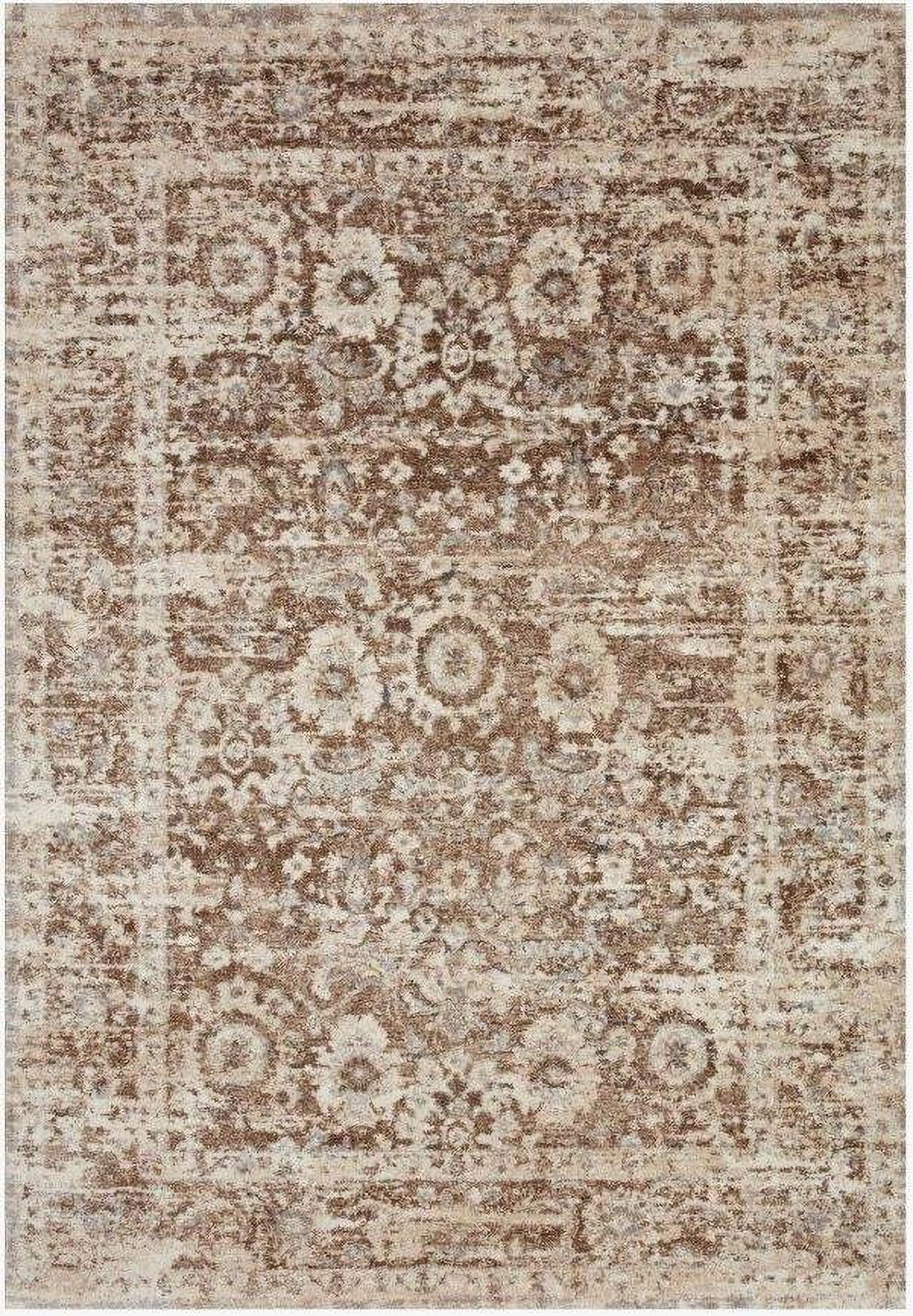 Theory Mocha/Natural 1'6" x 1'6" Rug