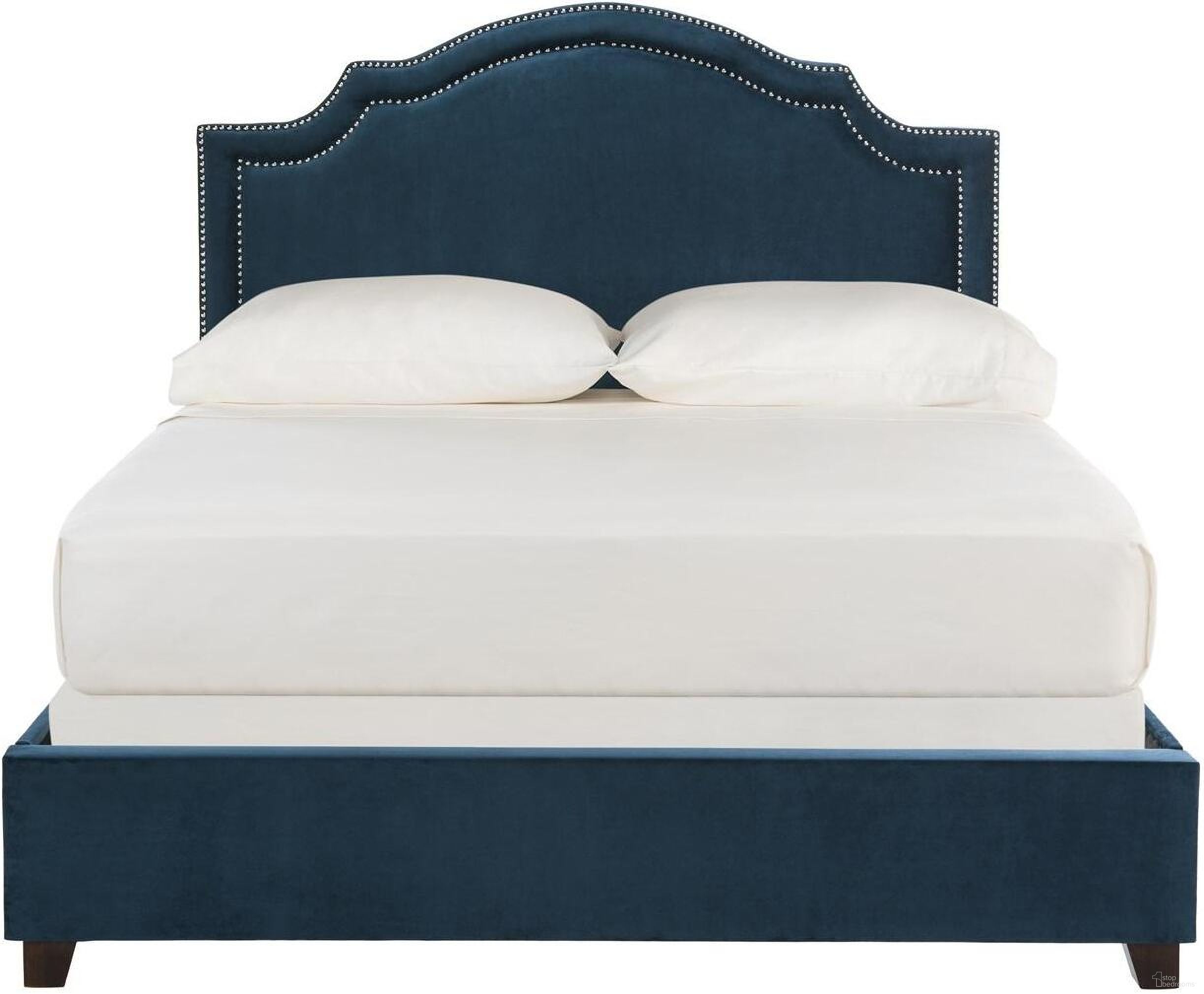 The appearance of Theron Navy Full Bed designed by Safavieh in the modern / contemporary interior design. This navy piece of furniture  was selected by 1StopBedrooms from Theron Collection to add a touch of cosiness and style into your home. Sku: FOX6211E-F. Bed Type: Platform Bed. Material: Metal. Bed Size: Full.
