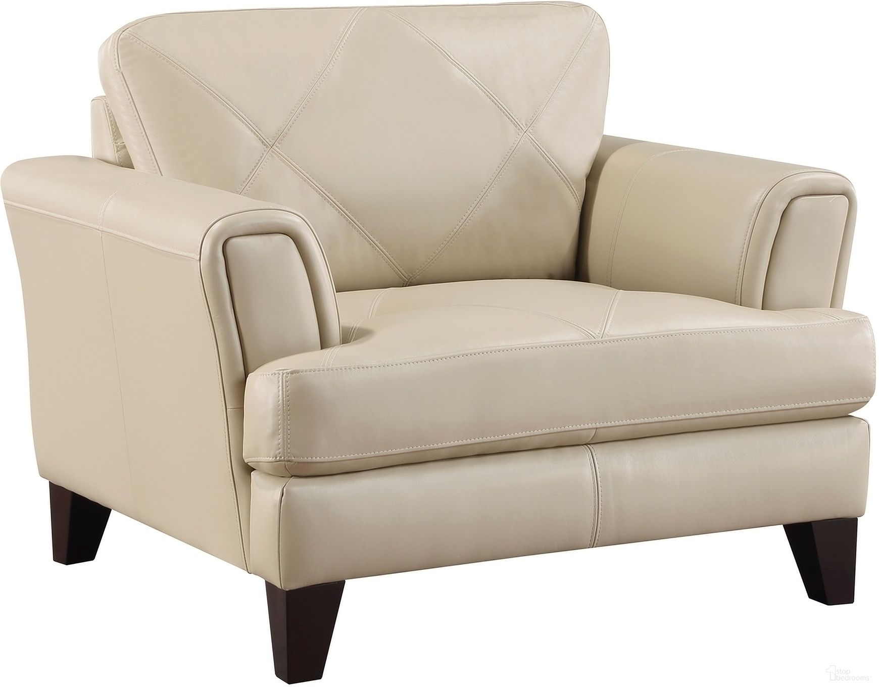 The appearance of Thierry Chair In Cream designed by Homelegance in the modern / contemporary interior design. This cream piece of furniture was selected by 1StopBedrooms from Thierry Collection to add a touch of cosiness and style into your home. Sku: 9279CRM-1. Material: Leather.