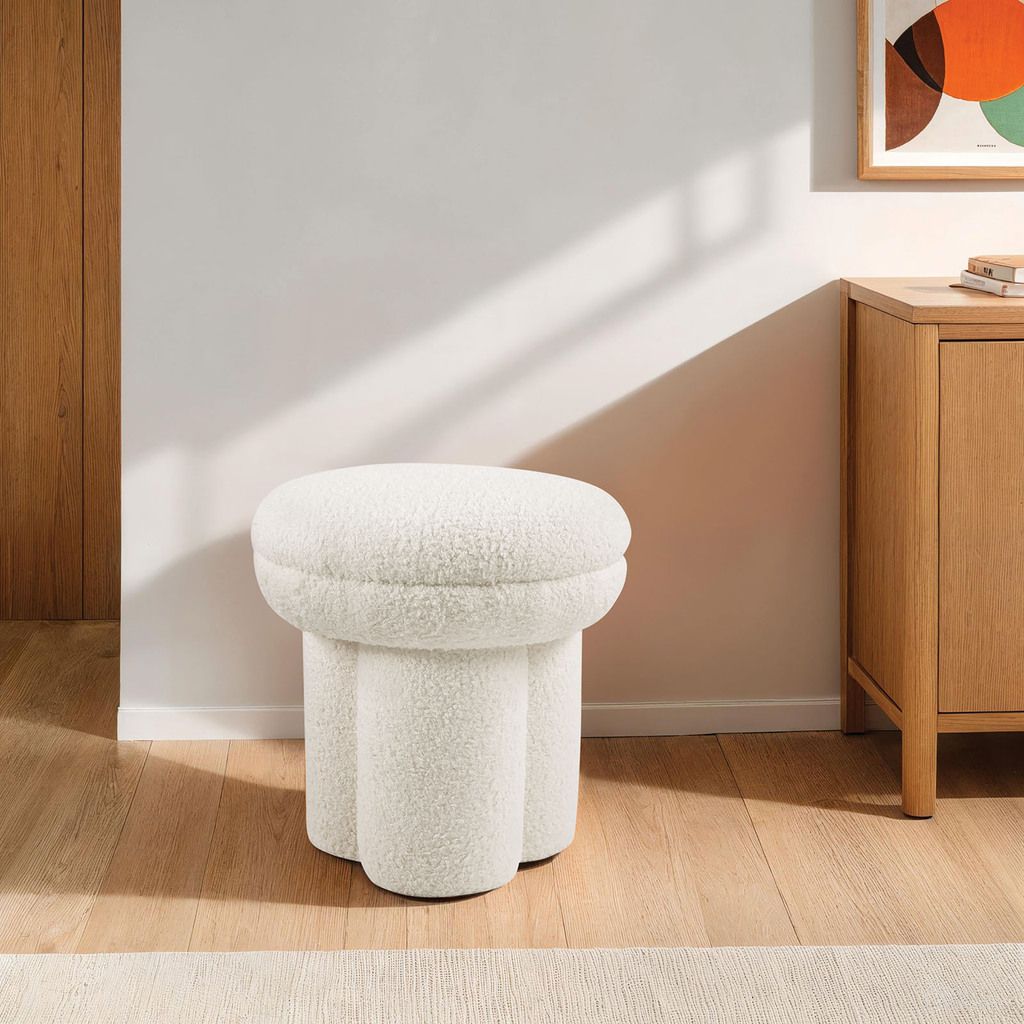 Thisbe Stool In Beige