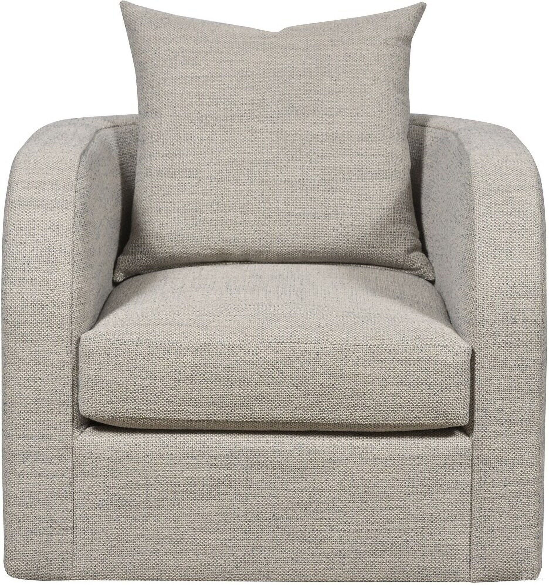 The appearance of Thom Filicia Home Ostrum Swivel Chair In Blue and Tan designed by Vanguard Furniture in the transitional interior design. This blue/tan piece of furniture was selected by 1StopBedrooms from Thom Filicia Home Collection to add a touch of cosiness and style into your home. Sku: 9081-SW_551028. Material: Maple.