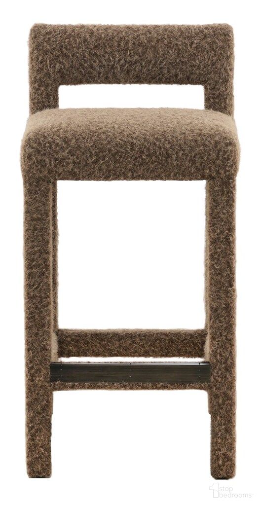 The appearance of Thom Filicia Home Utica Bar Stool In Brown designed by Vanguard Furniture in the transitional interior design. This brown piece of furniture  was selected by 1StopBedrooms from Thom Filicia Home Collection to add a touch of cosiness and style into your home. Sku: 9054-BS_156407. Material: Maple.