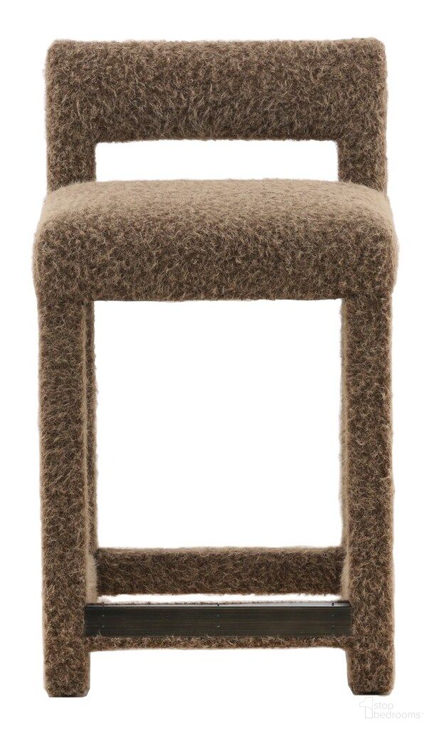 The appearance of Thom Filicia Home Utica Counter Stool In Brown designed by Vanguard Furniture in the transitional interior design. This brown piece of furniture  was selected by 1StopBedrooms from Thom Filicia Home Collection to add a touch of cosiness and style into your home. Sku: 9054-CS_156407. Material: Maple.