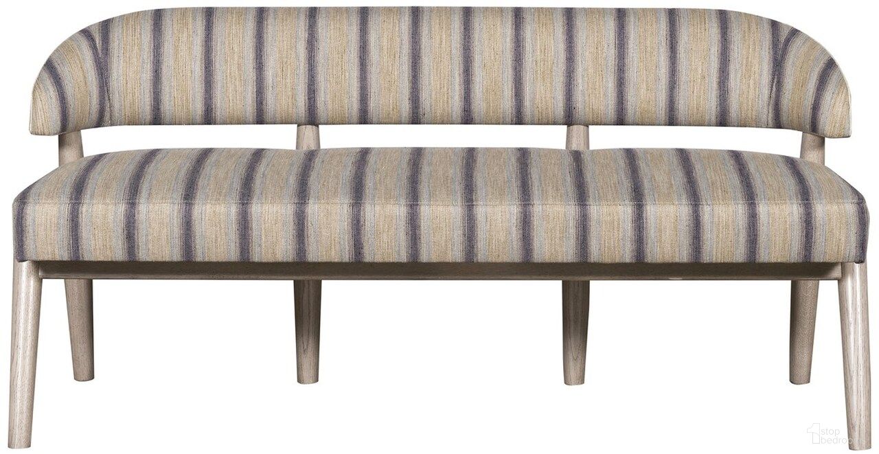 The appearance of Thom Filicia Home Waverly Bench In Tan designed by Vanguard Furniture in the transitional interior design. This tan piece of furniture was selected by 1StopBedrooms from Thom Filicia Home Collection to add a touch of cosiness and style into your home. Sku: 9779-BE_551307_PebblePath. Material: Oak.