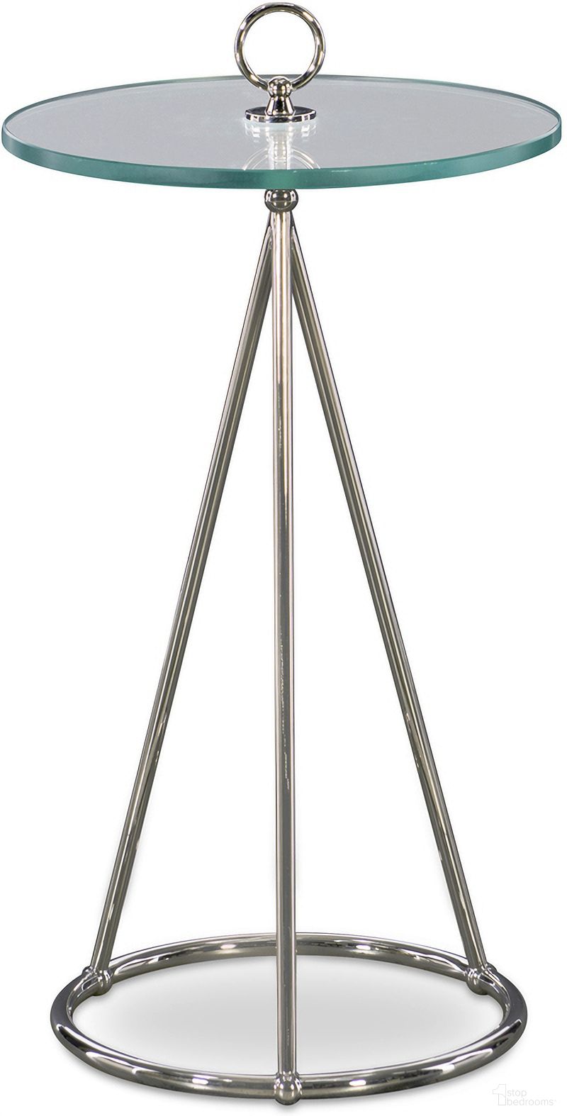 The appearance of Thomas O'Brien Nina Accent Table In Nickel designed by Century Furniture in the modern / contemporary interior design. This nickel piece of furniture was selected by 1StopBedrooms from Thomas O'Brien Collection to add a touch of cosiness and style into your home. Sku: AEA-676. Material: Metal.