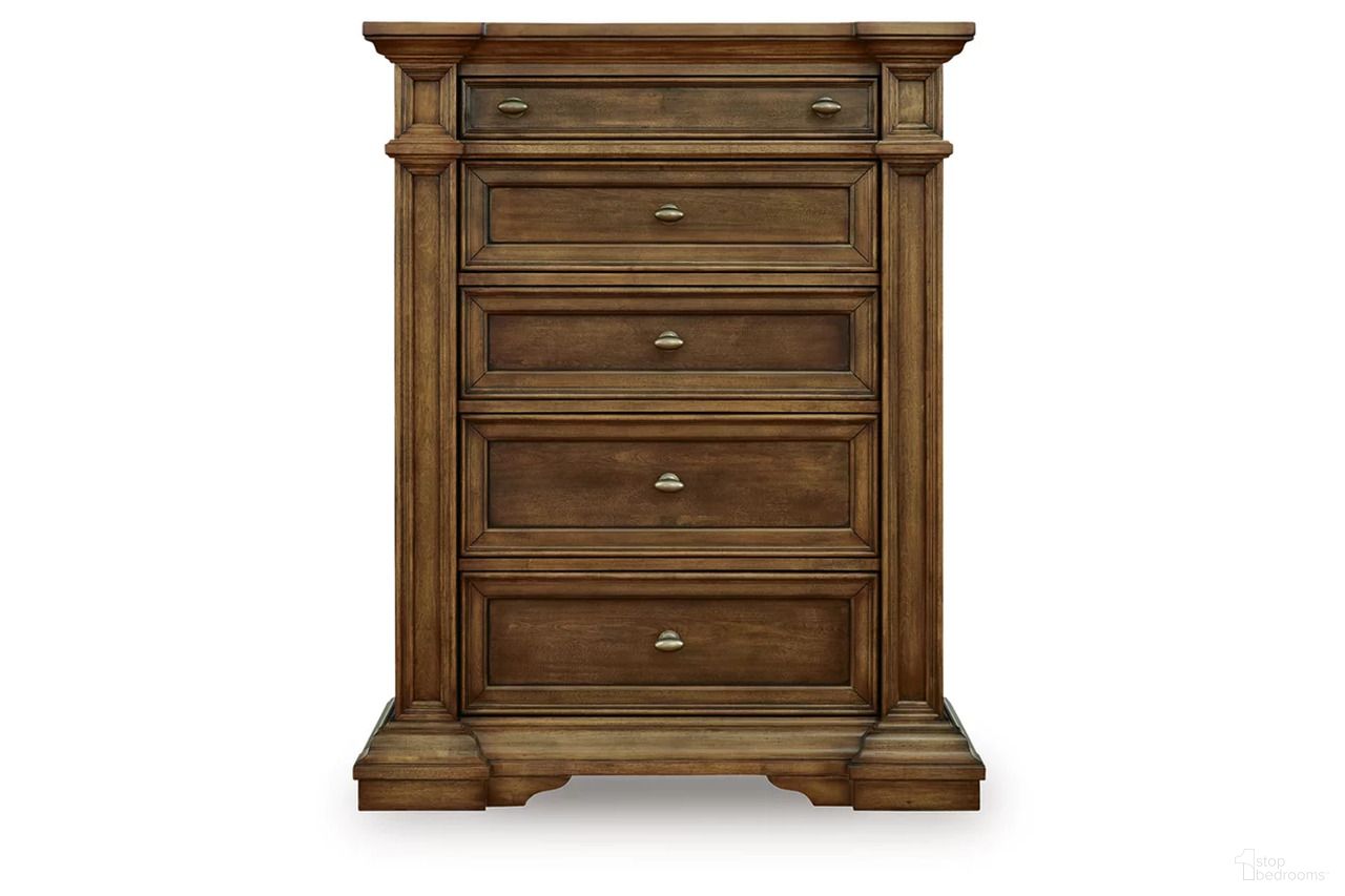 The appearance of Thoridan Chest of Drawers In Brown designed by Signature Design by Ashley in the traditional interior design. This brown piece of furniture was selected by 1StopBedrooms from Thoridan Collection to add a touch of cosiness and style into your home. Sku: NCB949-46. Material: Wood.