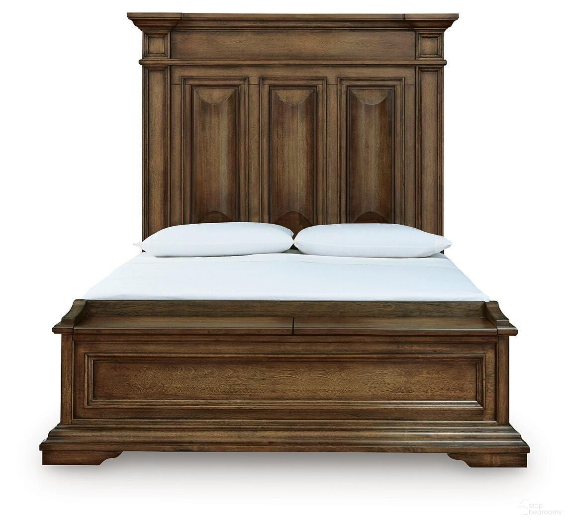 Thoridan Queen Panel Storage Bed In Brown
