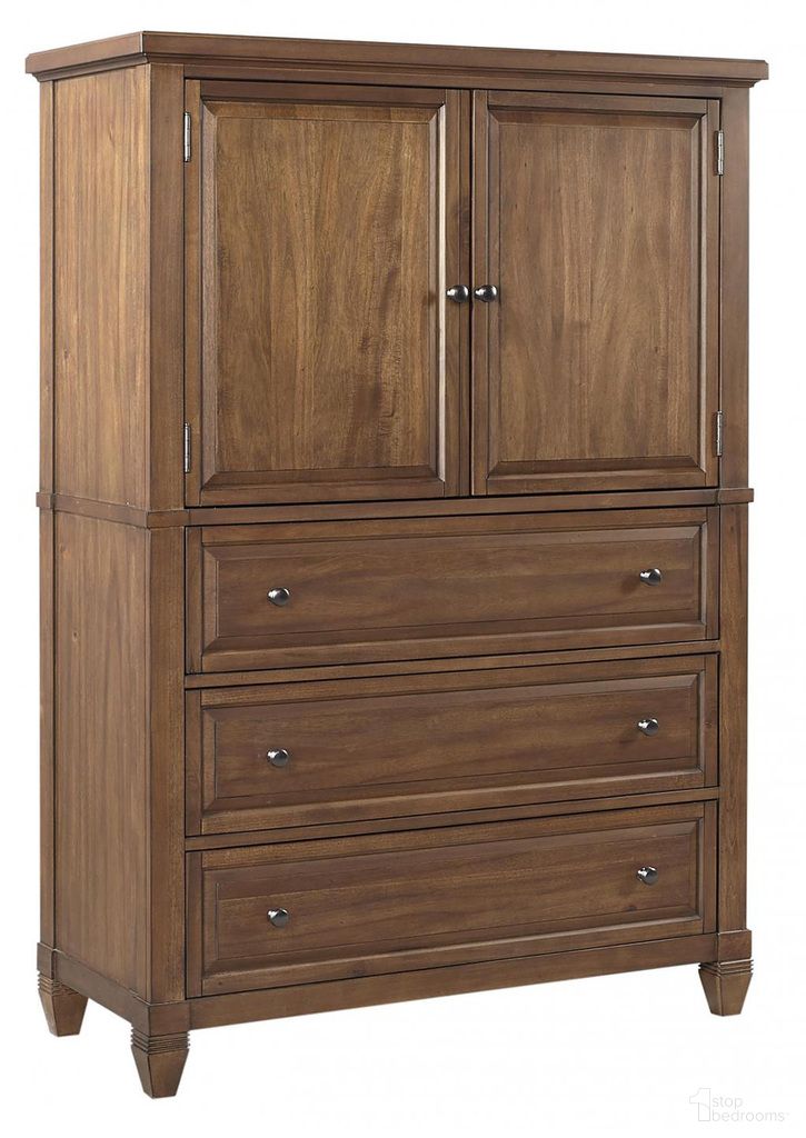 The appearance of Thornton Door Chest In Cherry designed by Aspenhome in the traditional interior design. This cherry piece of furniture was selected by 1StopBedrooms from Thornton Collection to add a touch of cosiness and style into your home. Sku: I34-457-SNA. Material: Wood.