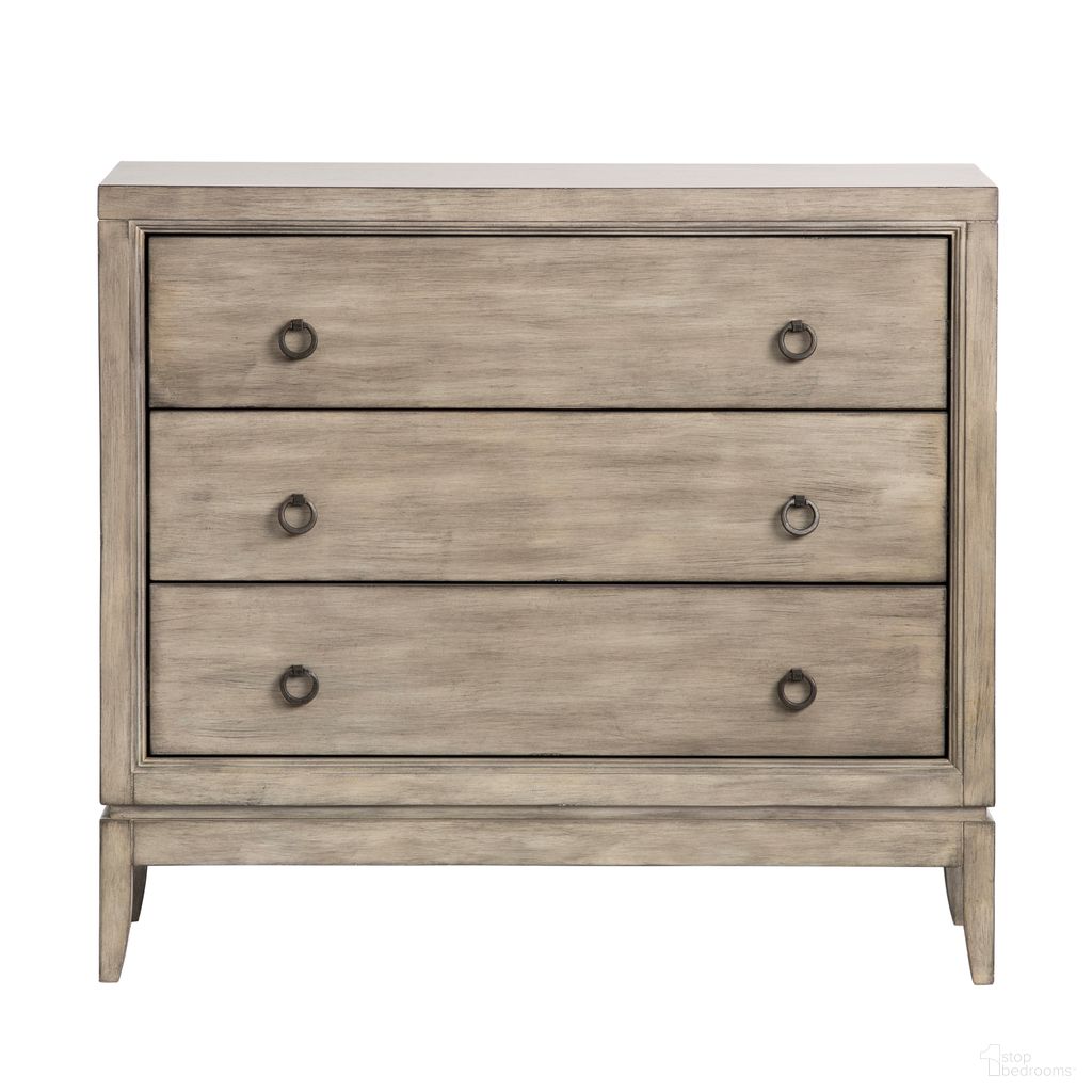 The appearance of Three-Drawer Chest In Beige and Gray designed by Crestview Collection in the traditional interior design. This beige and gray piece of furniture was selected by 1StopBedrooms from to add a touch of cosiness and style into your home. Sku: CVFVR8047. Material: Solid Wood.