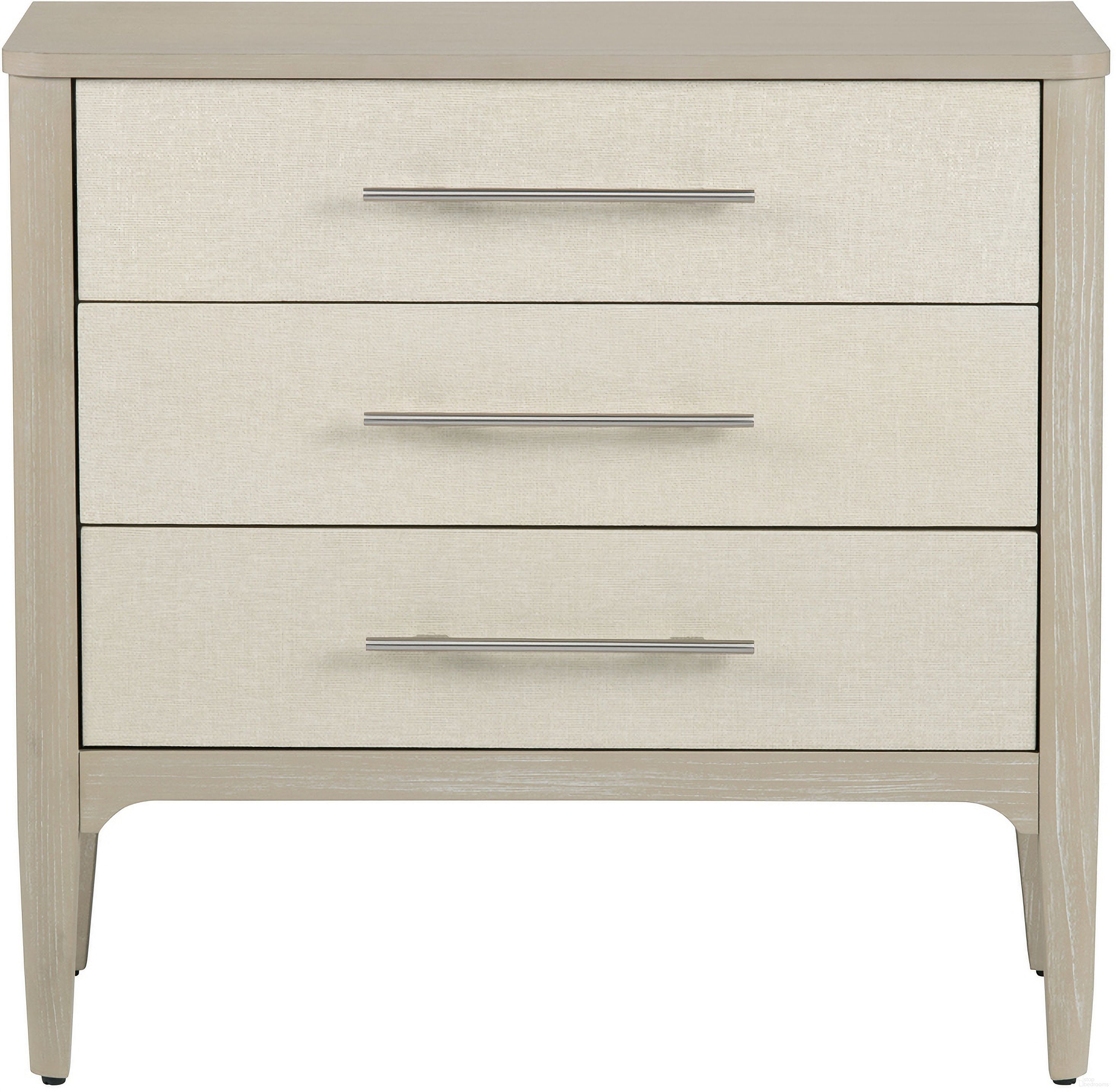 The appearance of Three-Drawer Chest In Tan and Cream designed by Crestview Collection in the transitional interior design. This tan and cream piece of furniture  was selected by 1StopBedrooms from  to add a touch of cosiness and style into your home. Sku: CVFDR1159. Material: Solid Wood.
