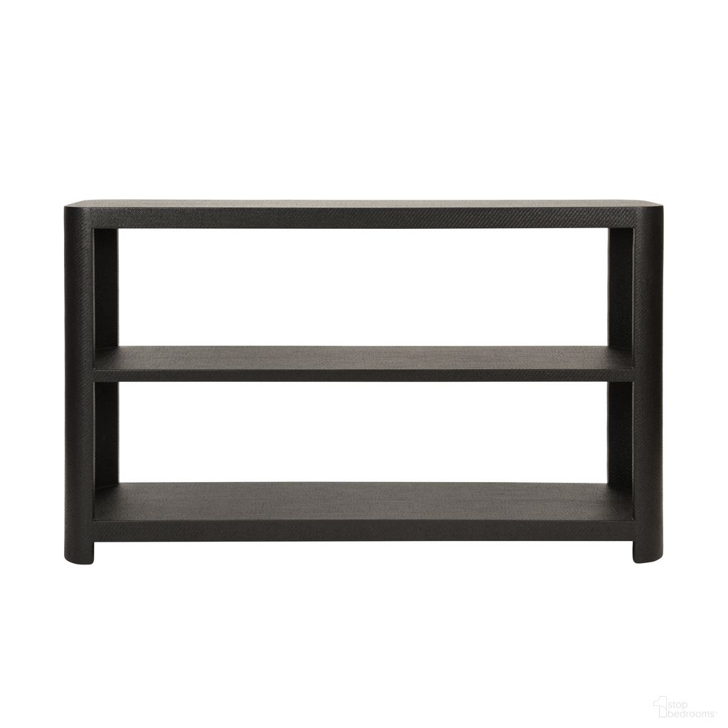 The appearance of Three Tier Console In Black designed by Worlds Away in the modern / contemporary interior design. This black piece of furniture was selected by 1StopBedrooms from to add a touch of cosiness and style into your home. Sku: EMERY BLK. Material: Solid Wood.