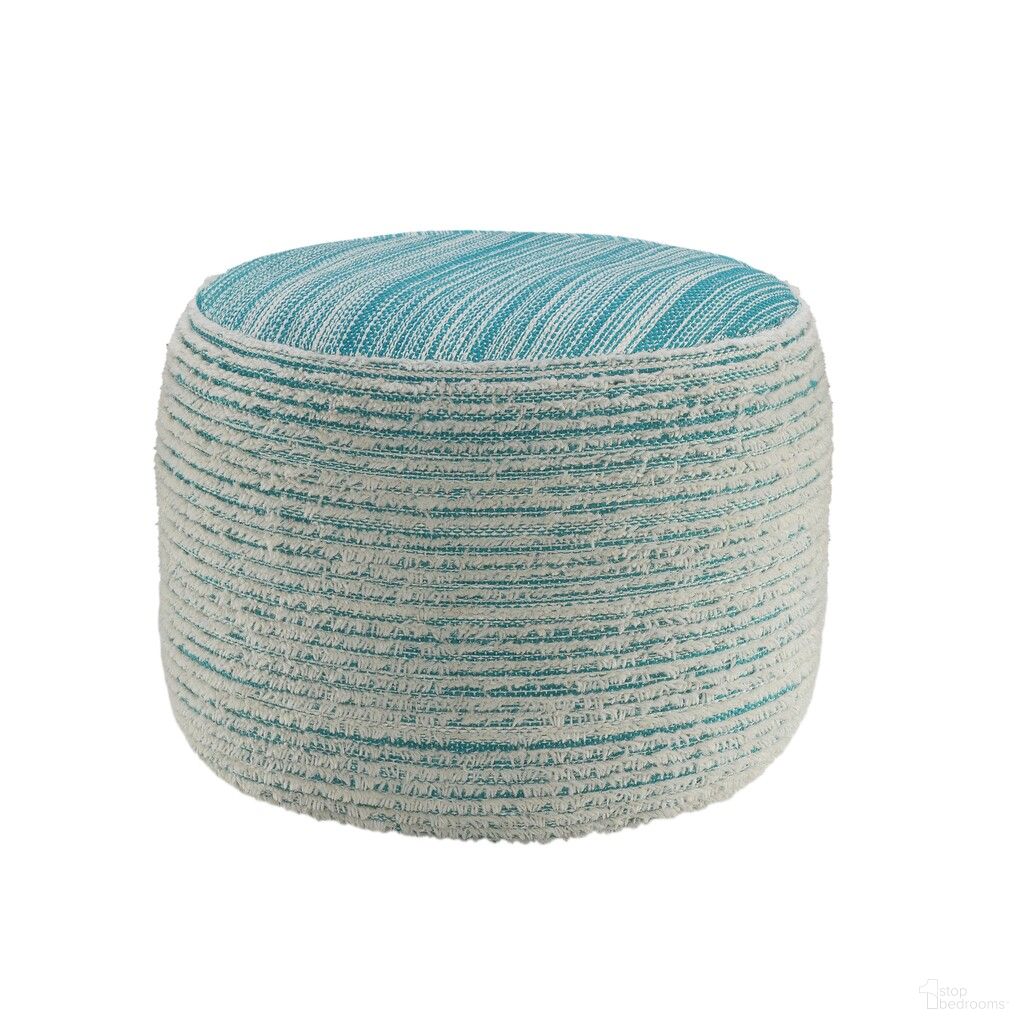 The appearance of Thryve Striped Ottoman Pouf In Aqua Blue designed by Rajani Home in the modern / contemporary interior design. This aqua blue piece of furniture was selected by 1StopBedrooms from Bova Collection to add a touch of cosiness and style into your home. Sku: 2C822008G49348. Material: Polyester.