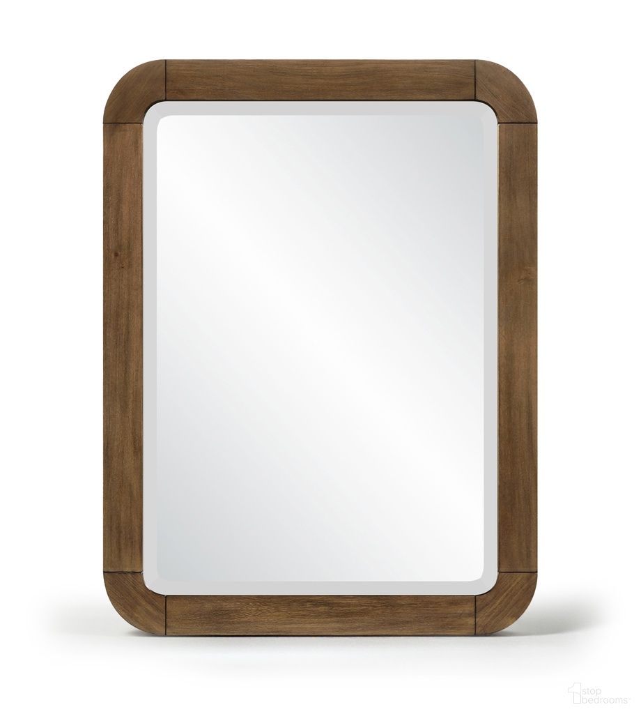 Tiberio Solid Wood Mirror In Brown