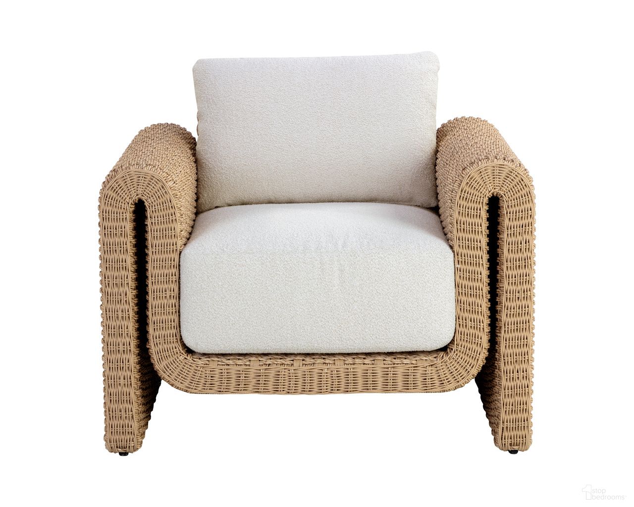 Tibi Armchair In Natural and Louis Cream
