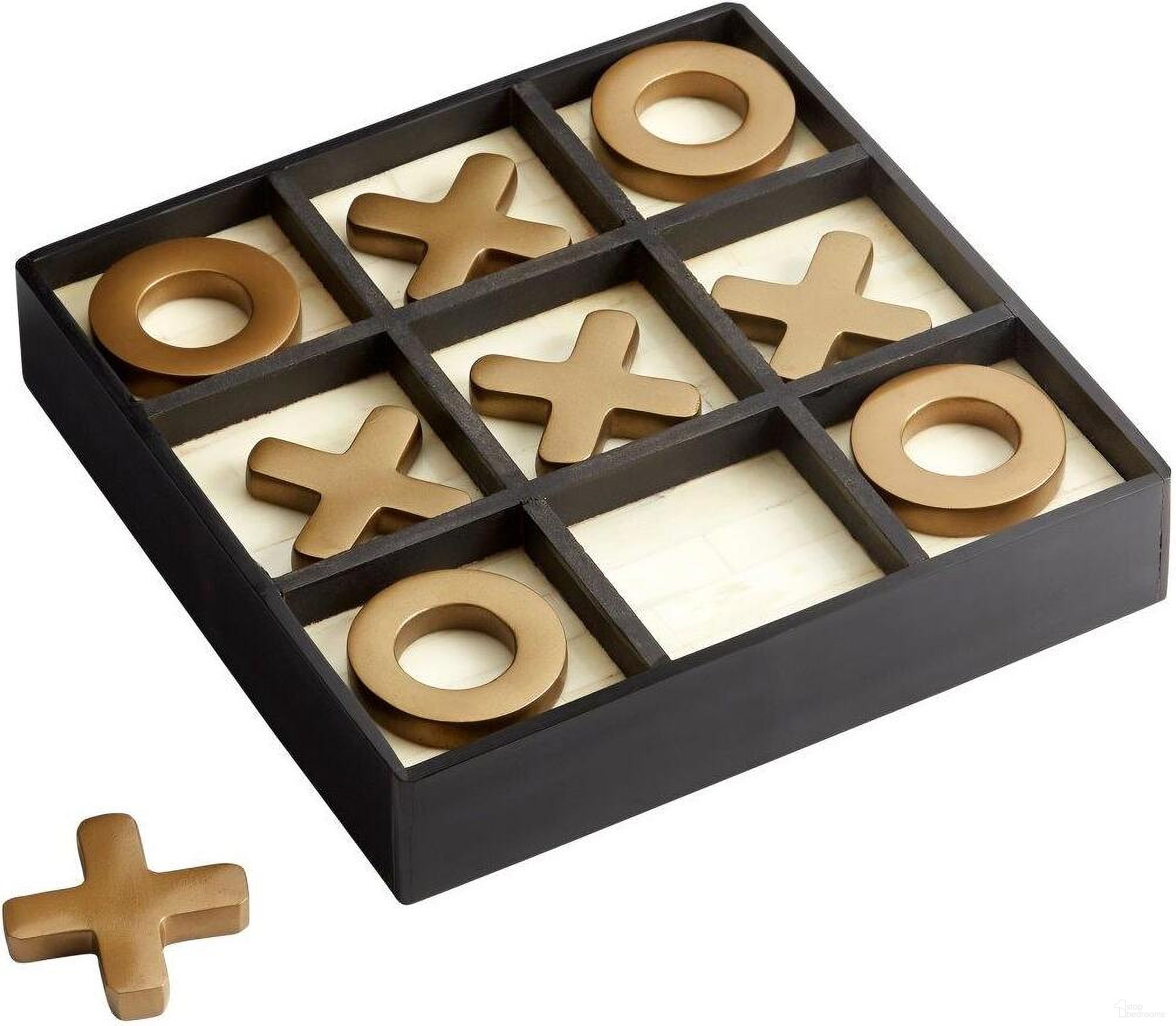 Tic Tac Glow Black Gold And White Sculpture
